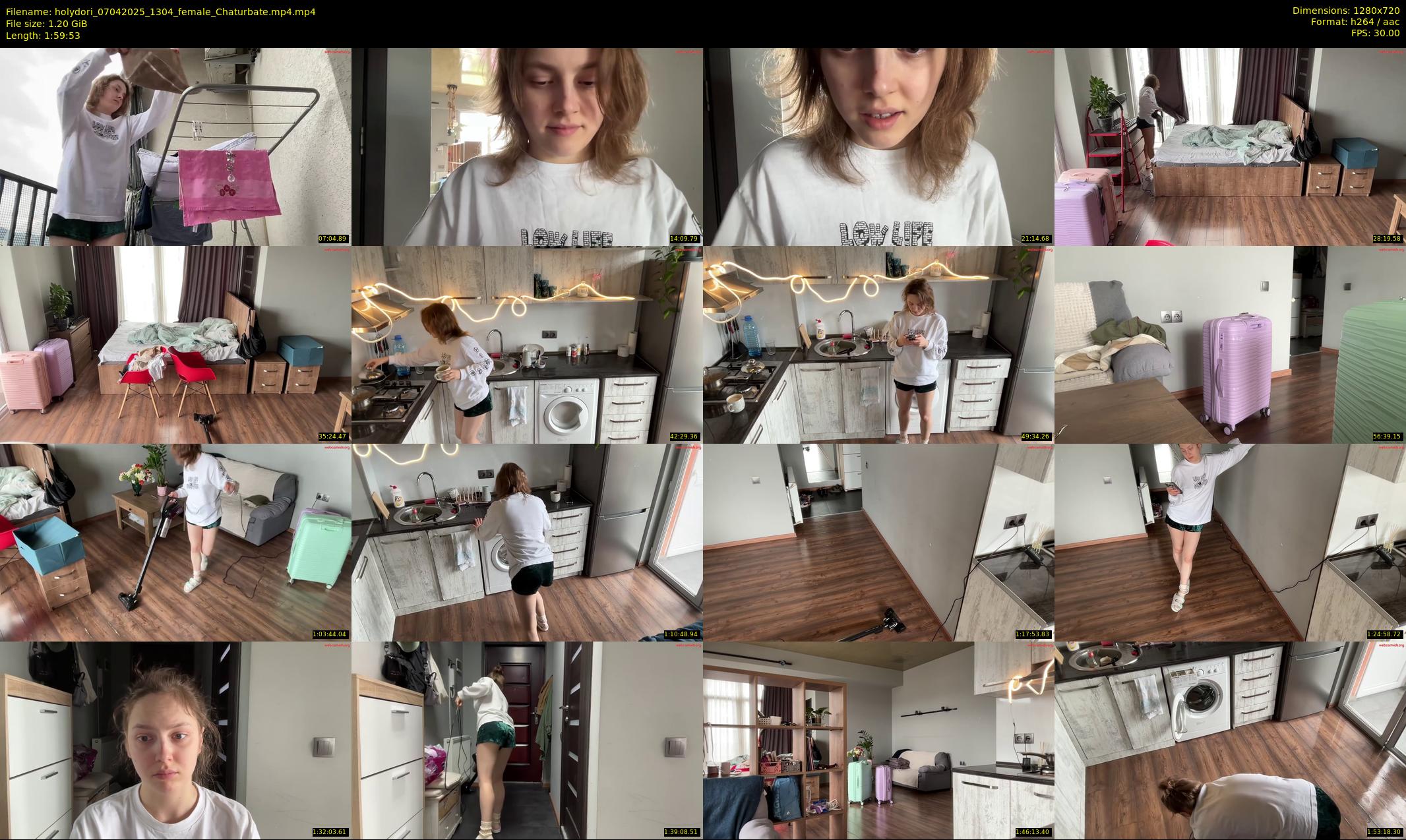 holydori — 120 minute Chaturbate female cam show recording, 720p, Apr 7, 2025