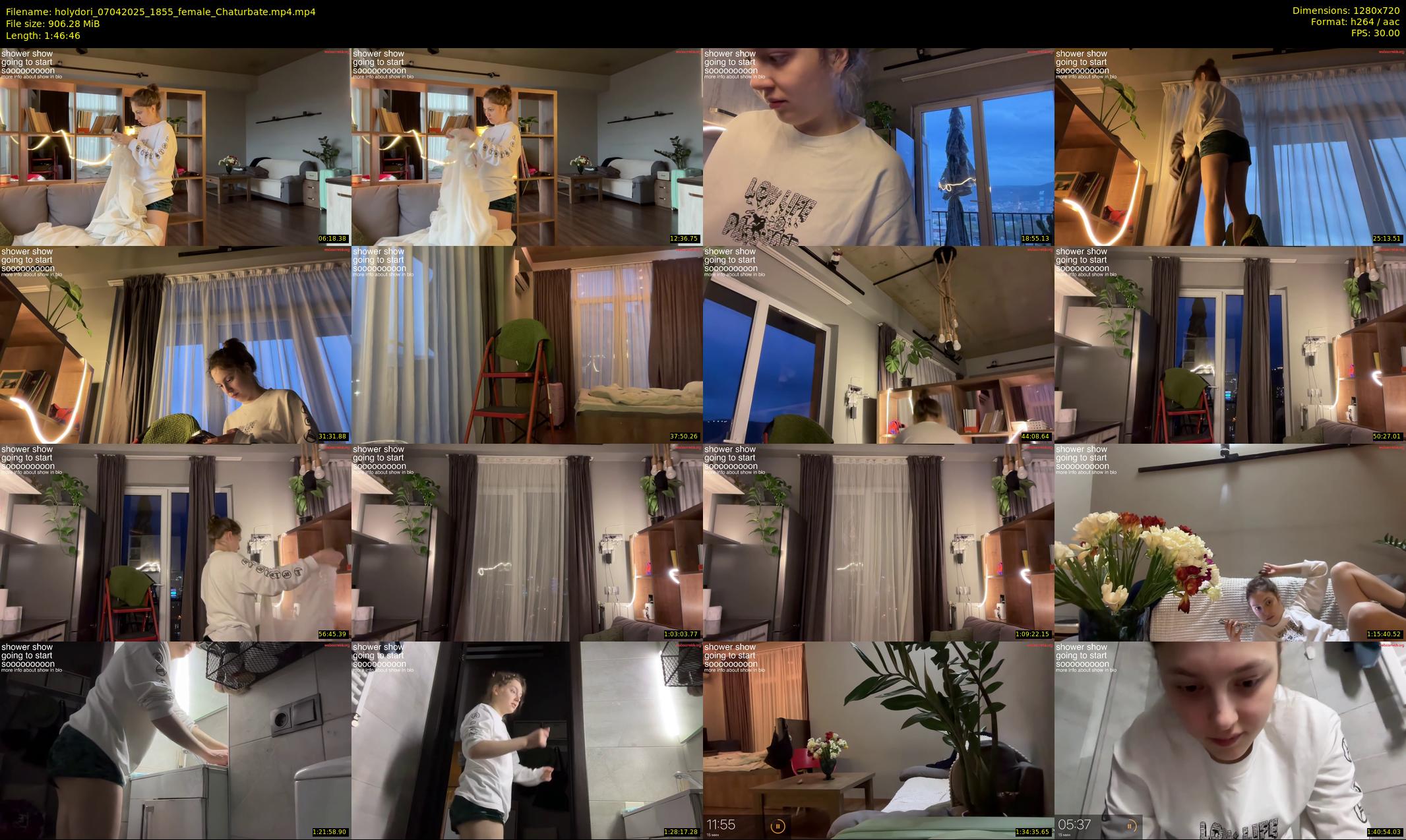 holydori — 107 minute Chaturbate female cam show recording, 720p, Apr 7, 2025