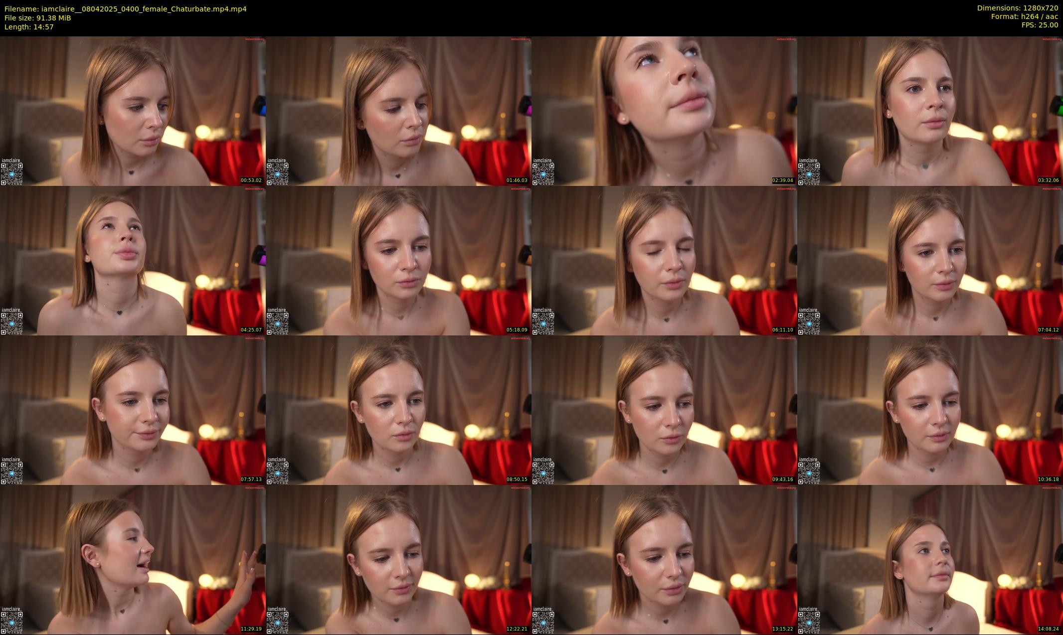 iamclaire_ — 15 minute Chaturbate female cam show recording, 720p, Apr 8, 2025