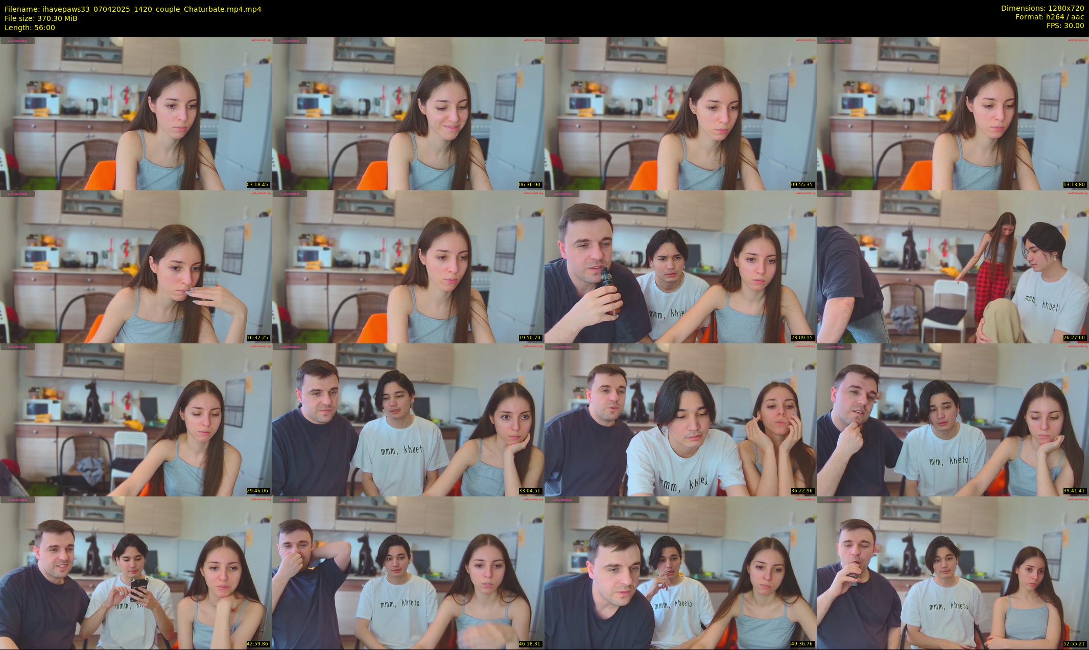 ihavepaws33 — 56 minute Chaturbate couple cam show recording, 720p, Apr 7, 2025