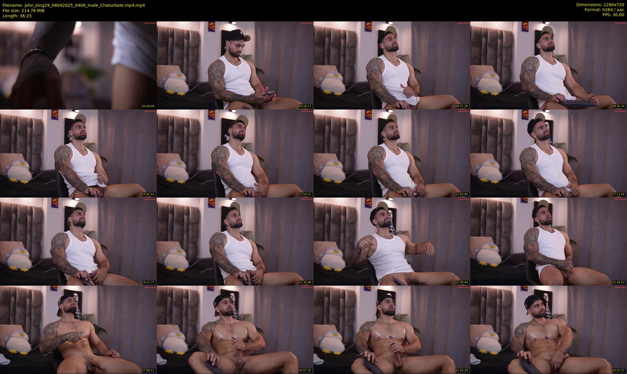 john_king29 — 37 minute Chaturbate male cam show recording, 720p, Apr 8, 2025