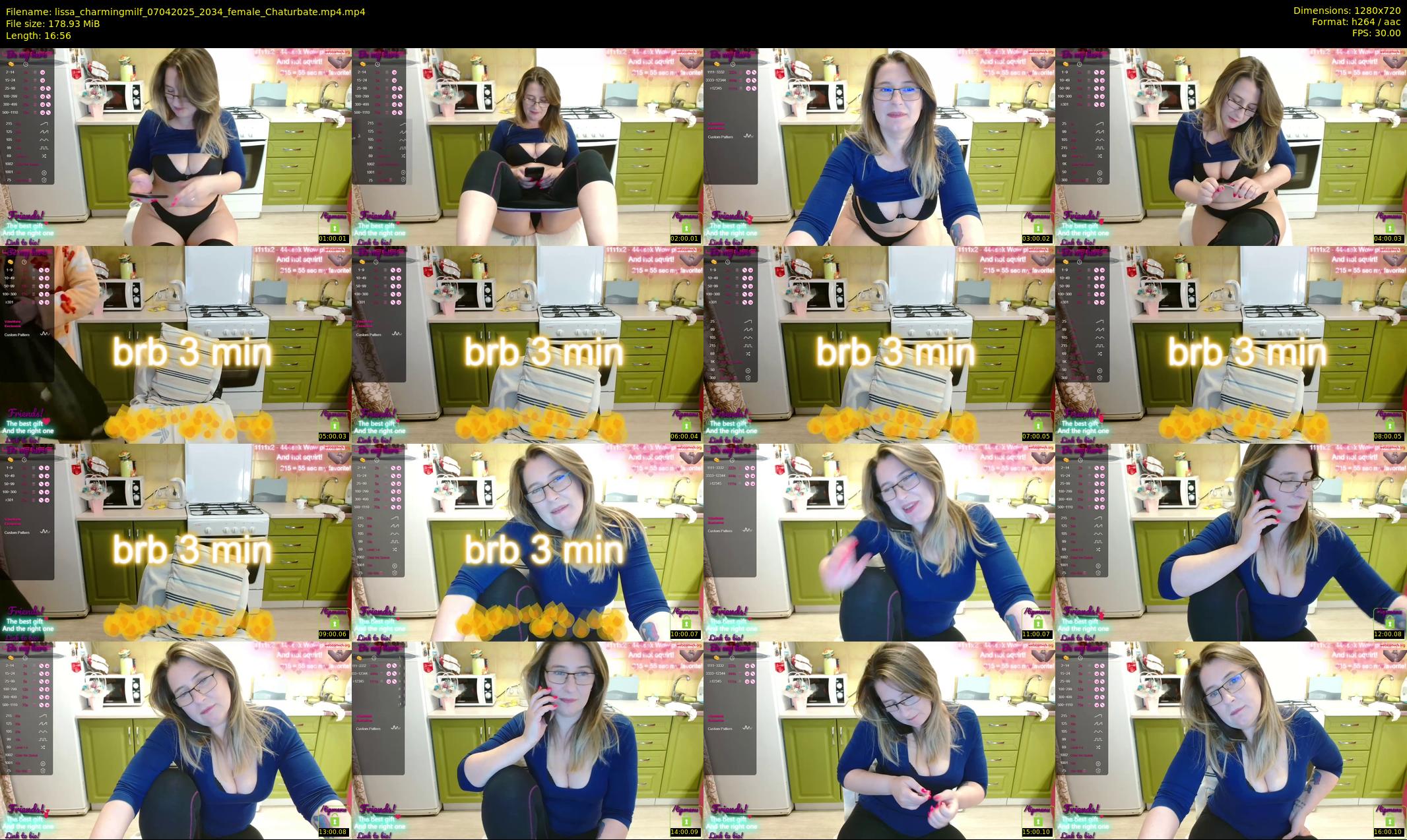 lissa_charmingmilf — 17 minute Chaturbate female cam show recording, 720p, Apr 7, 2025
