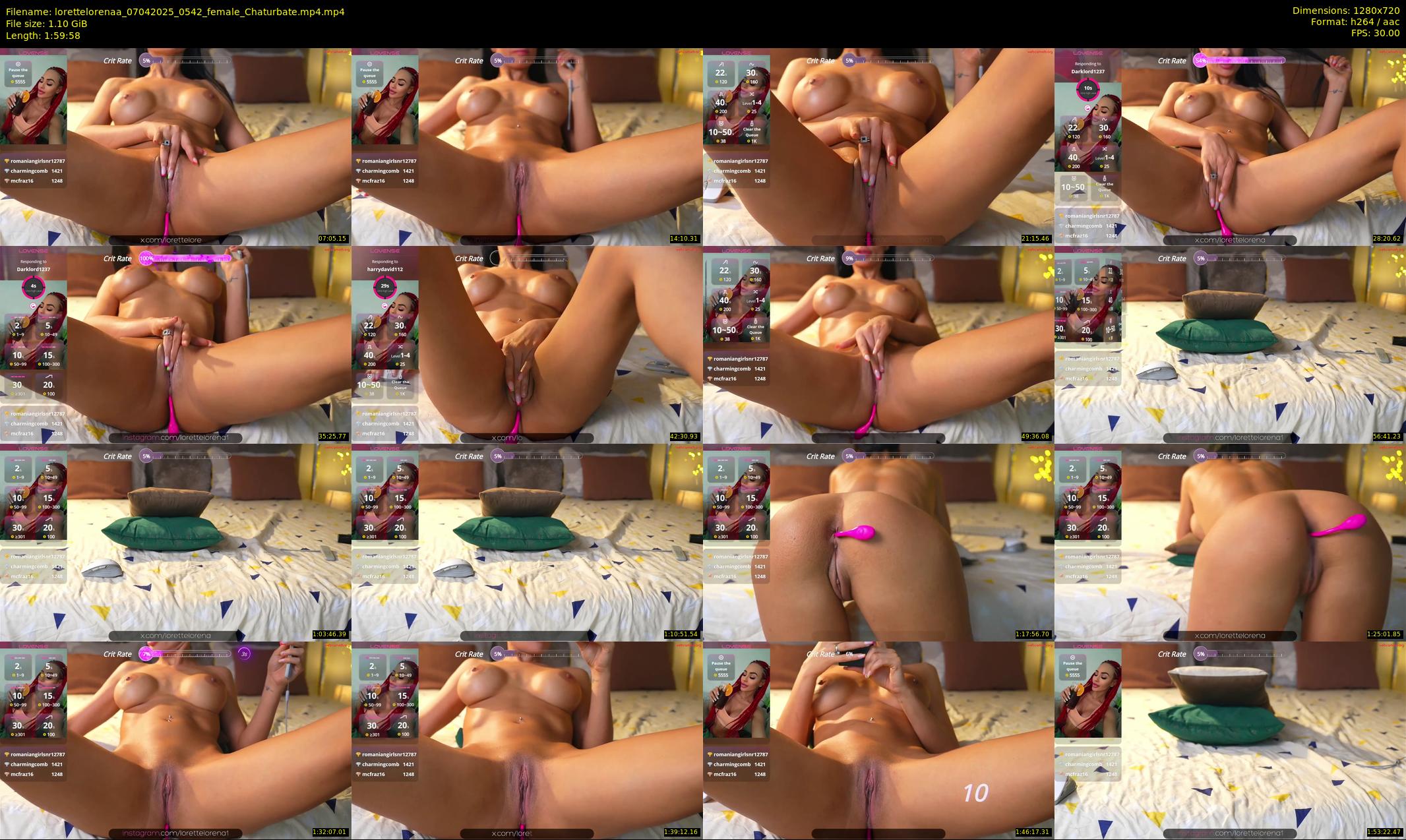 lorettelorenaa — 120 minute Chaturbate female cam show recording, 720p, Apr 7, 2025