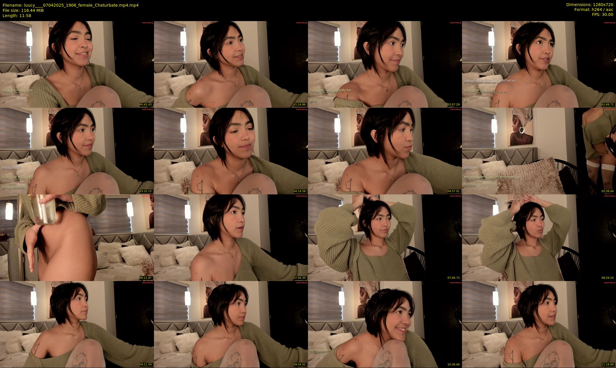 luucy___ — 12 minute Chaturbate female cam show recording, 720p, Apr 7, 2025