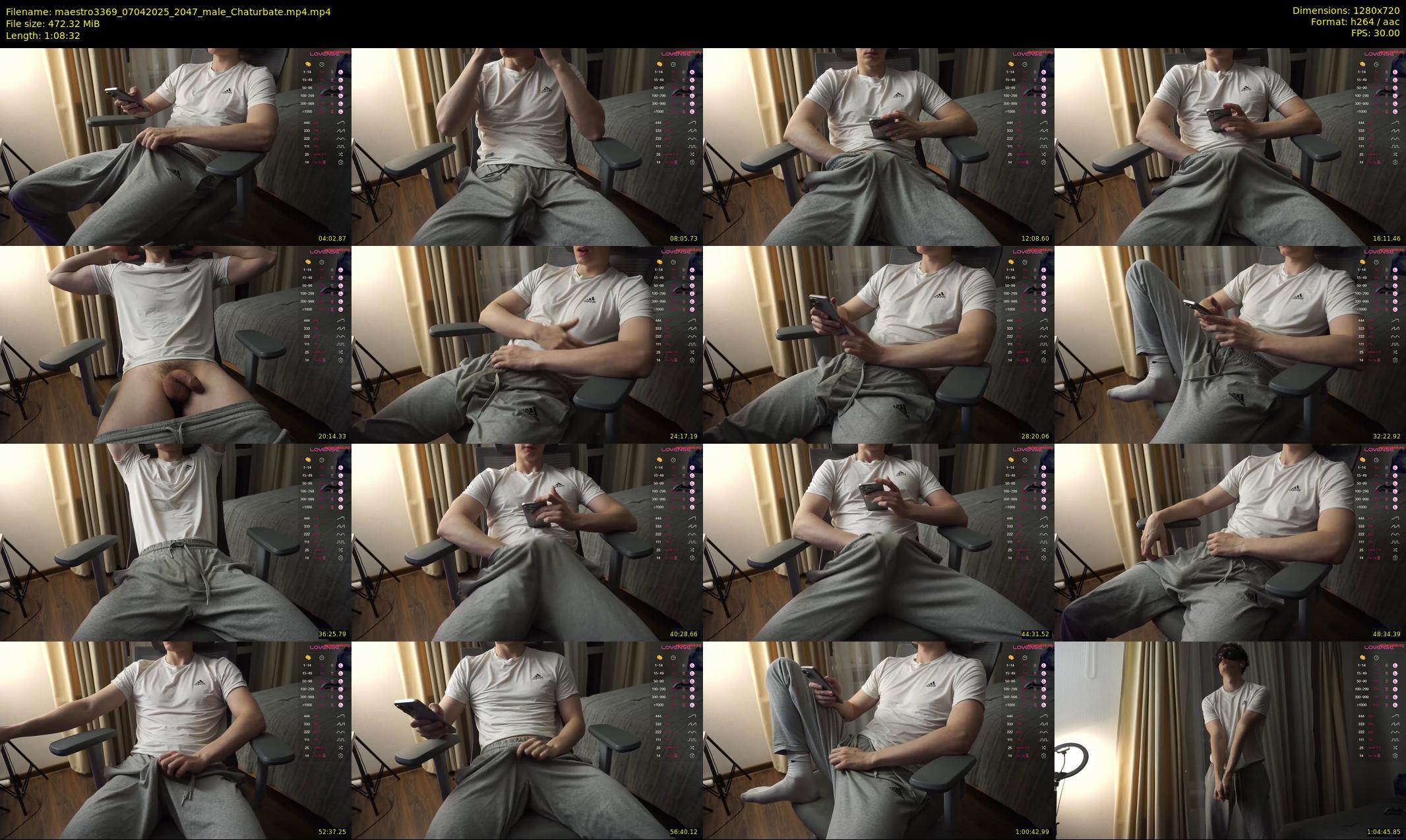maestro3369 — 69 minute Chaturbate male cam show recording, 720p, Apr 7, 2025