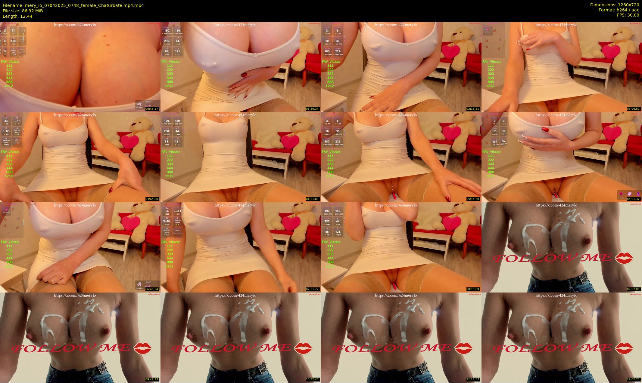 mery_lo — 13 minute Chaturbate female cam show recording, 720p, Apr 7, 2025