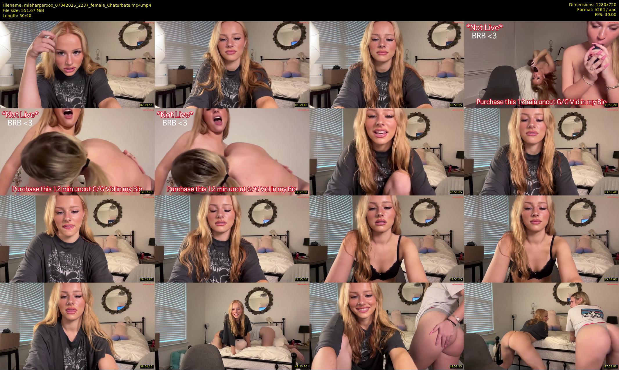 miaharperxox — 51 minute Chaturbate female cam show recording, 720p, Apr 7, 2025