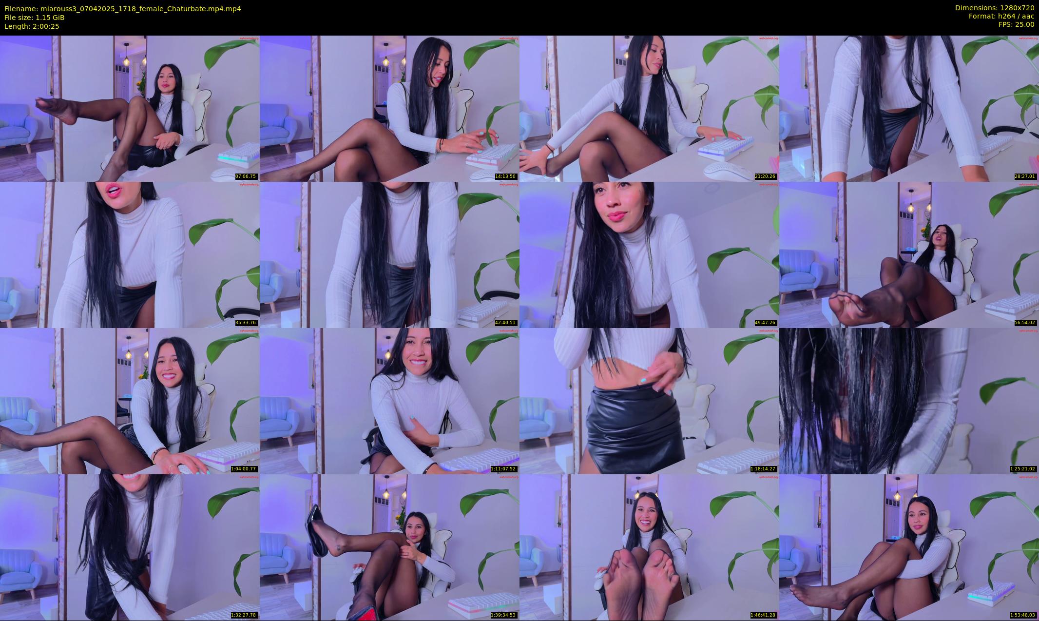 miarouss3 — 121 minute Chaturbate female cam show recording, 720p, Apr 7, 2025