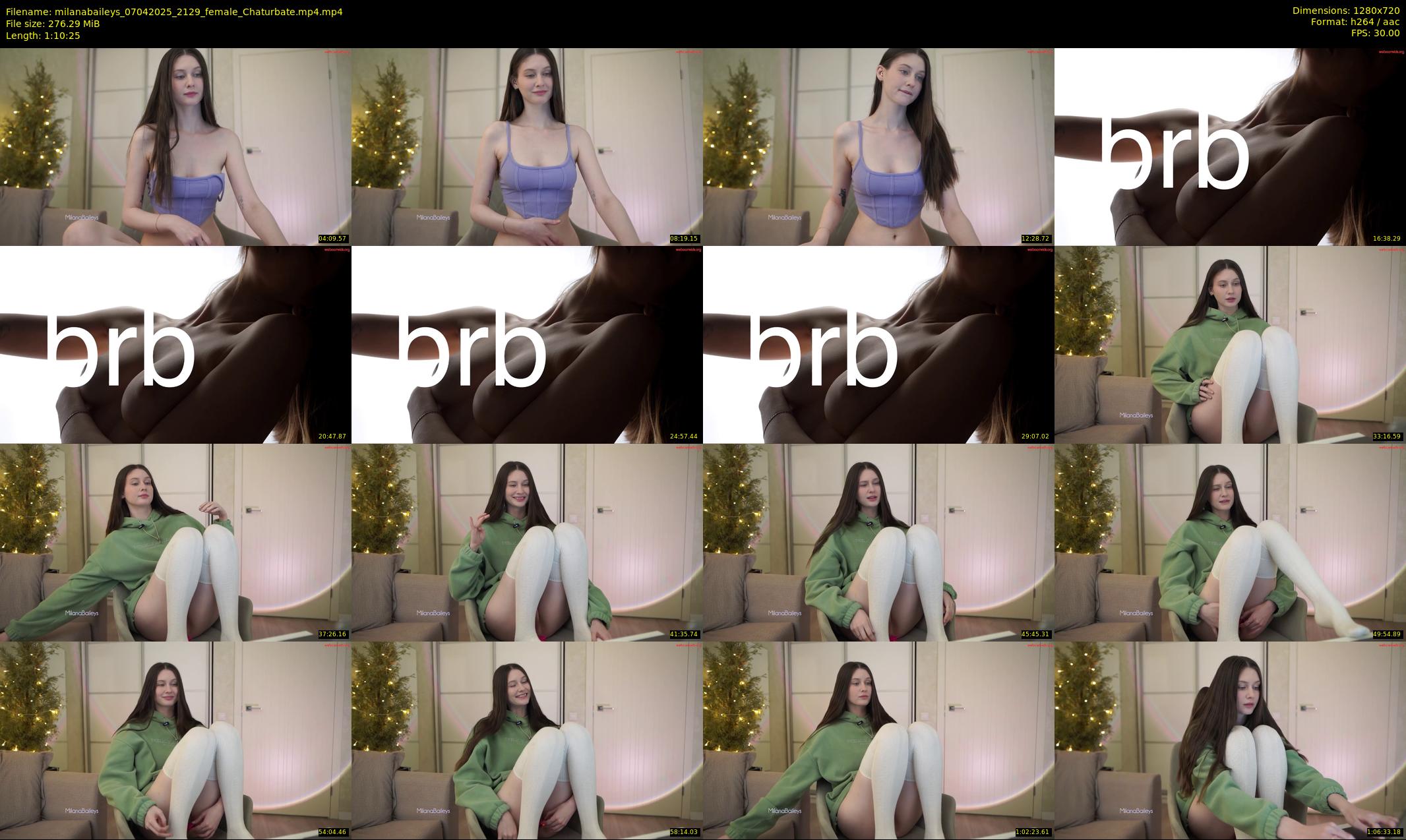 milanabaileys — 71 minute Chaturbate female cam show recording, 720p, Apr 7, 2025