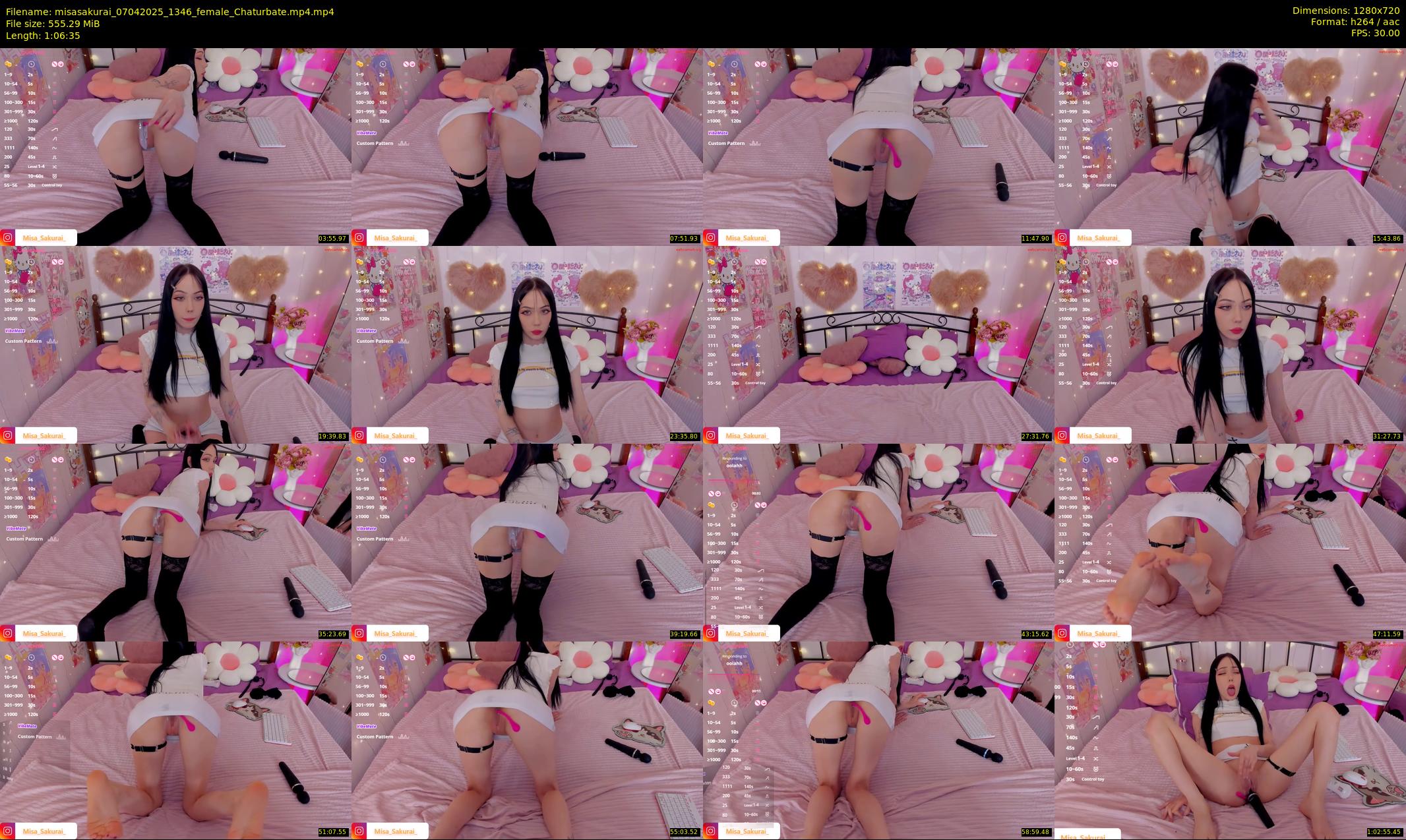 misasakurai — 67 minute Chaturbate female cam show recording, 720p, Apr 7, 2025