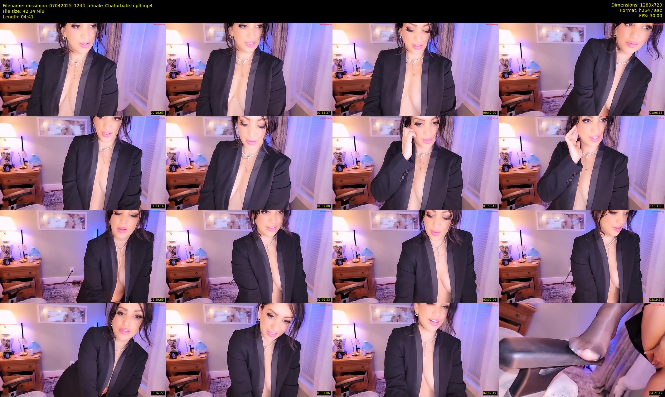 missmina — 5 minute Chaturbate female cam show recording, 720p, Apr 7, 2025