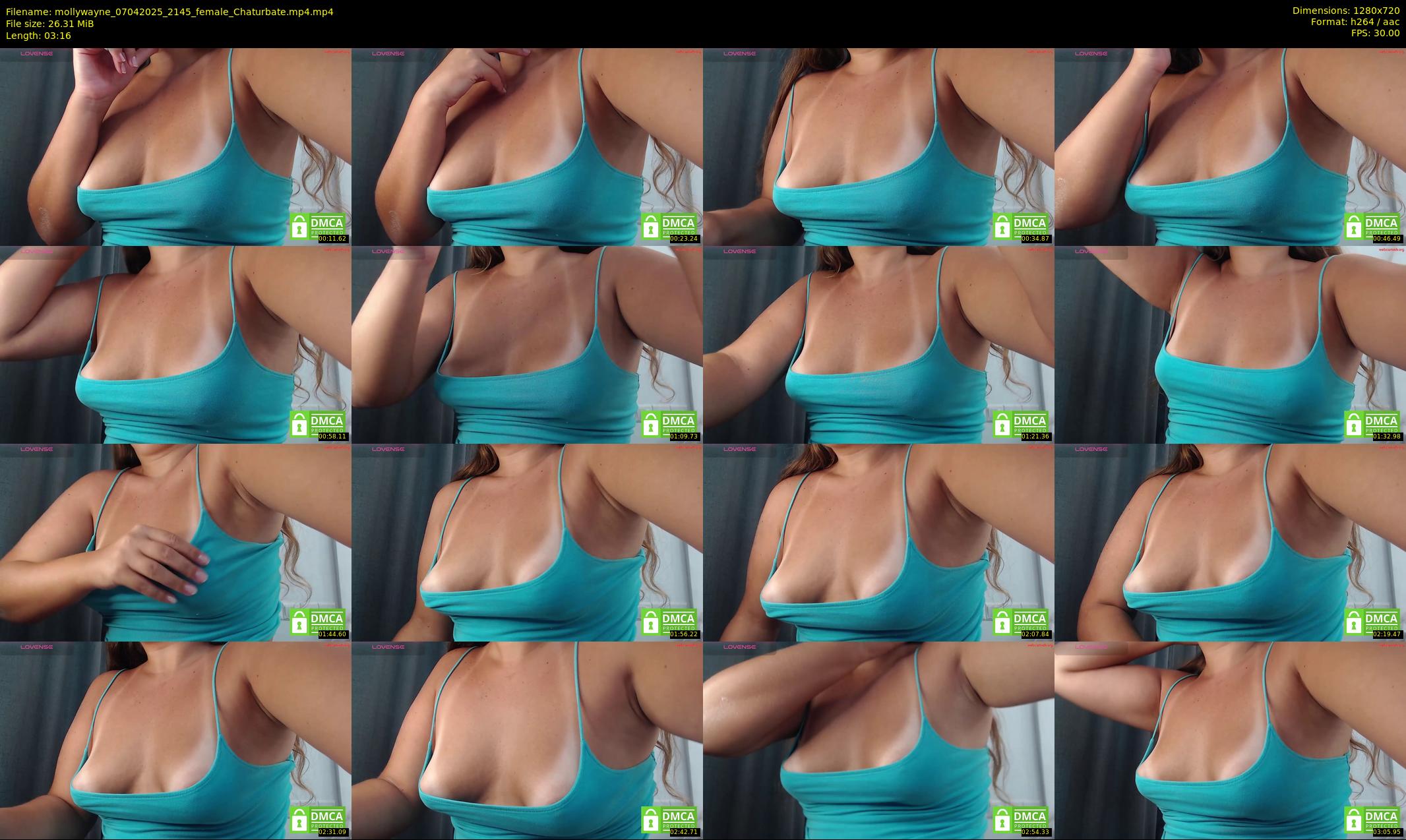 mollywayne — 4 minute Chaturbate female cam show recording, 720p, Apr 7, 2025
