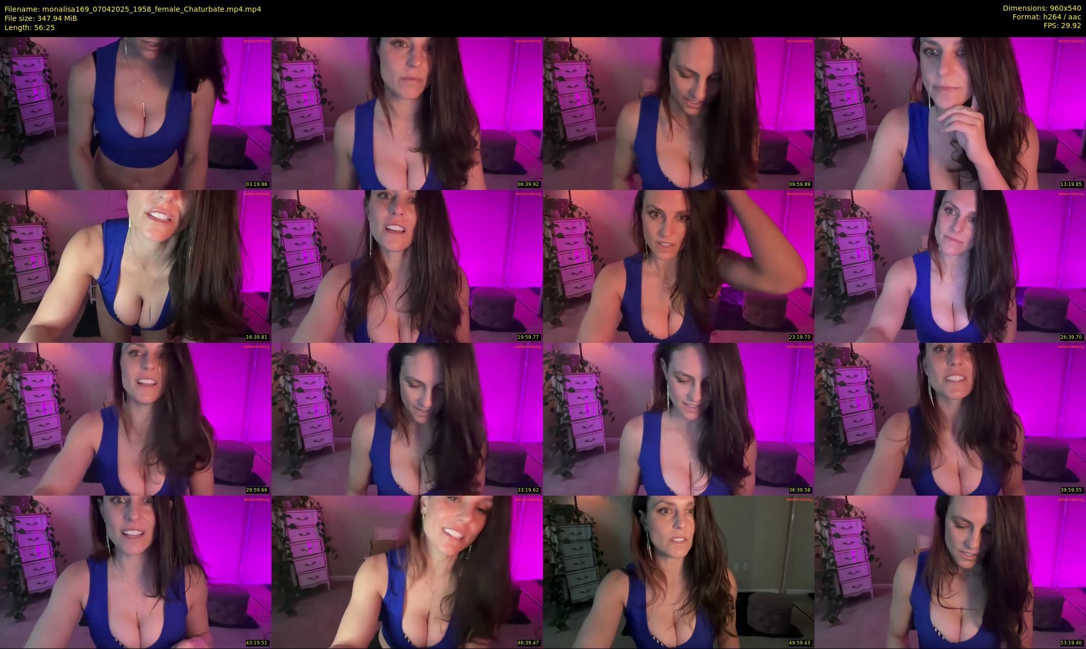 monalisa169 — 57 minute Chaturbate female cam show recording, 480p, Apr 7, 2025
