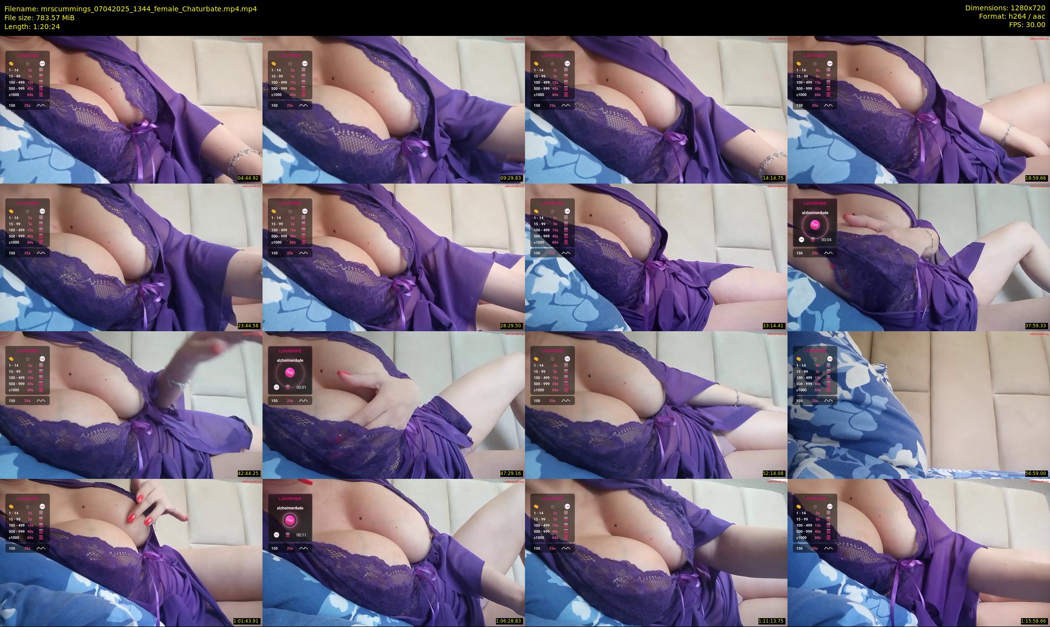 mrscummings — 81 minute Chaturbate female cam show recording, 720p, Apr 7, 2025