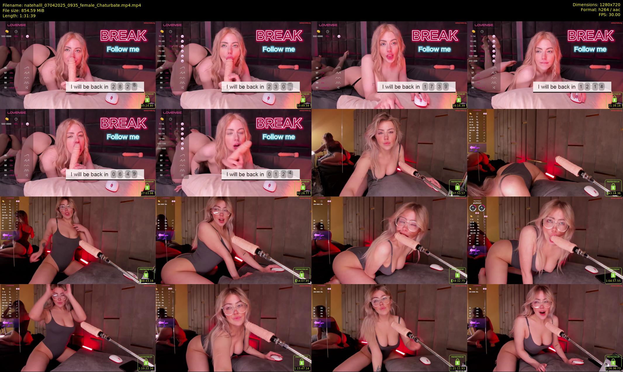 natehalll — 92 minute Chaturbate female cam show recording, 720p, Apr 7, 2025