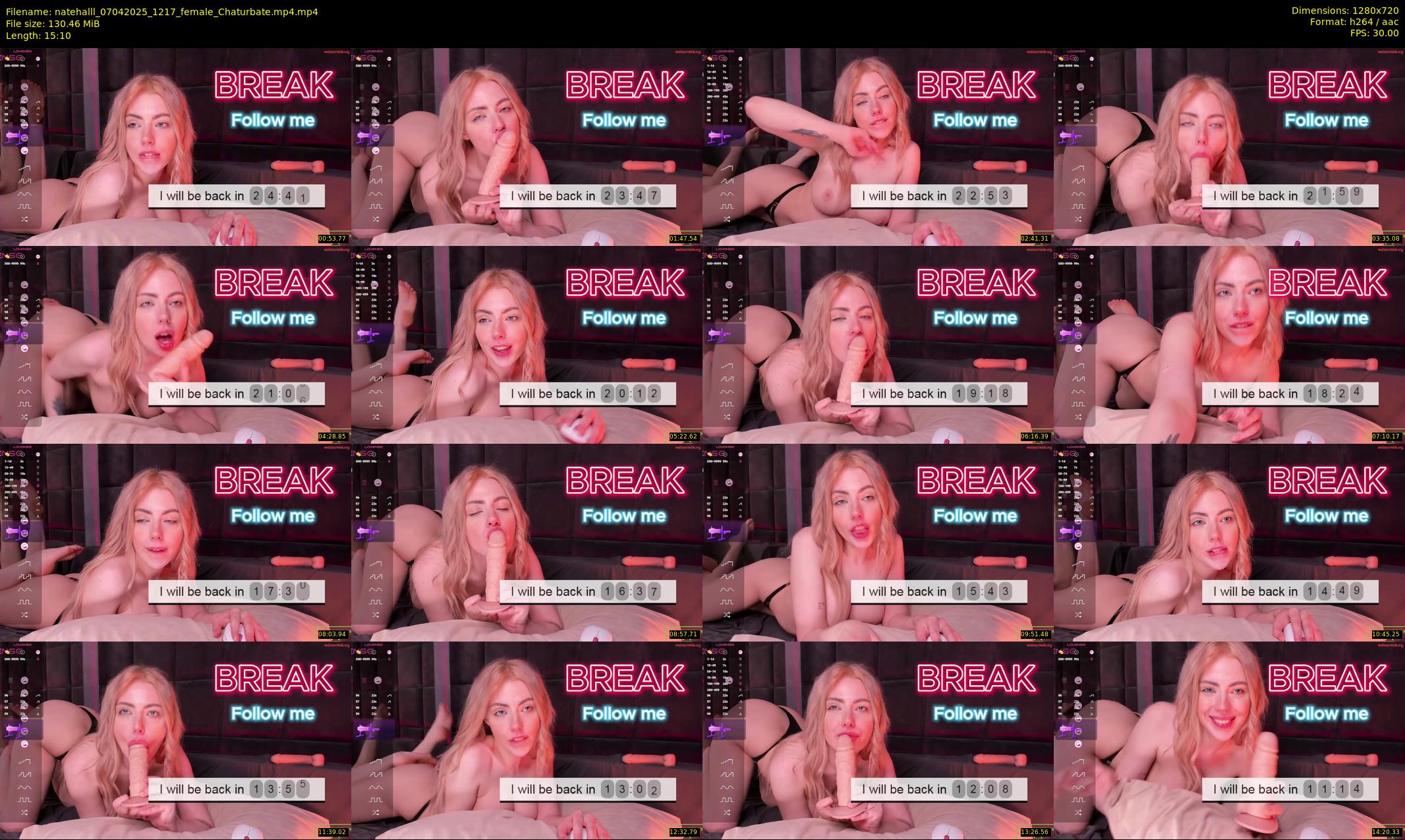 natehalll — 16 minute Chaturbate female cam show recording, 720p, Apr 7, 2025