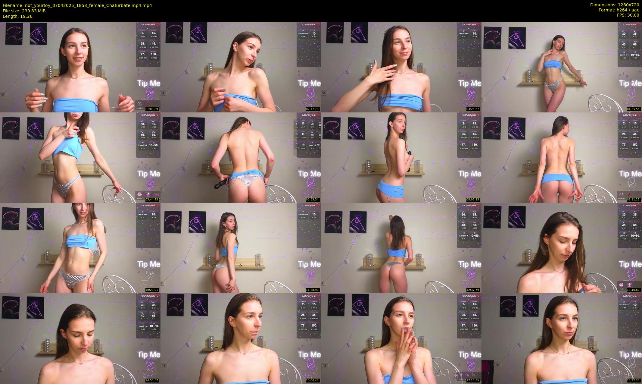 not_yourtoy — 20 minute Chaturbate female cam show recording, 720p, Apr 7, 2025