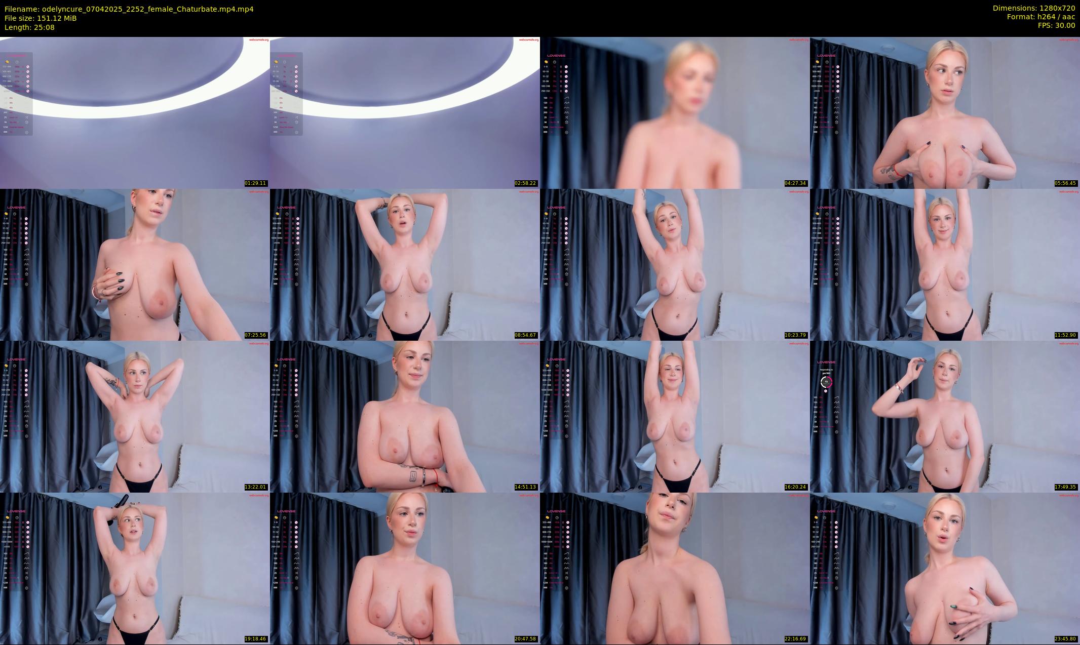 odelyncure — 26 minute Chaturbate female cam show recording, 720p, Apr 7, 2025