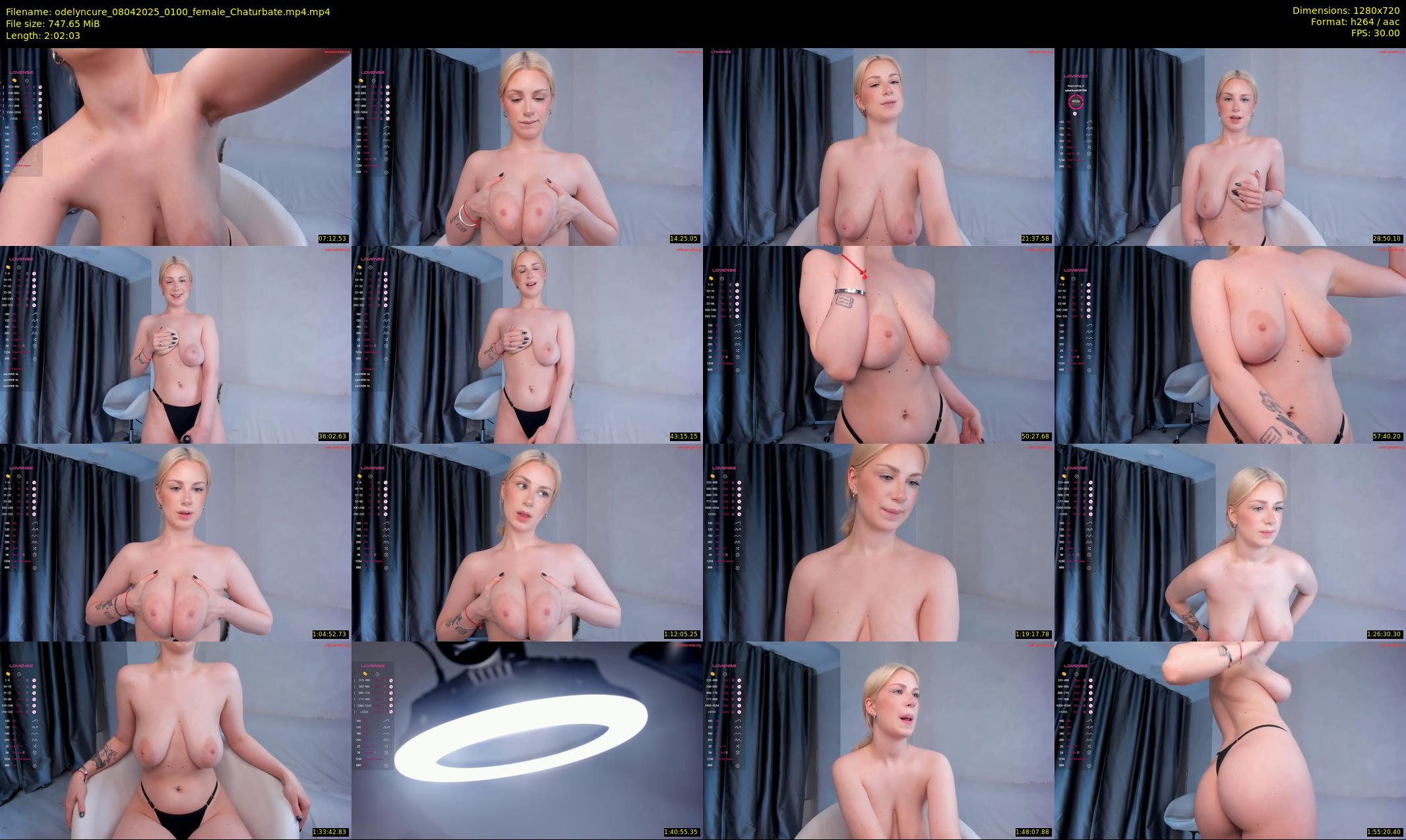 odelyncure — 123 minute Chaturbate female cam show recording, 720p, Apr 8, 2025