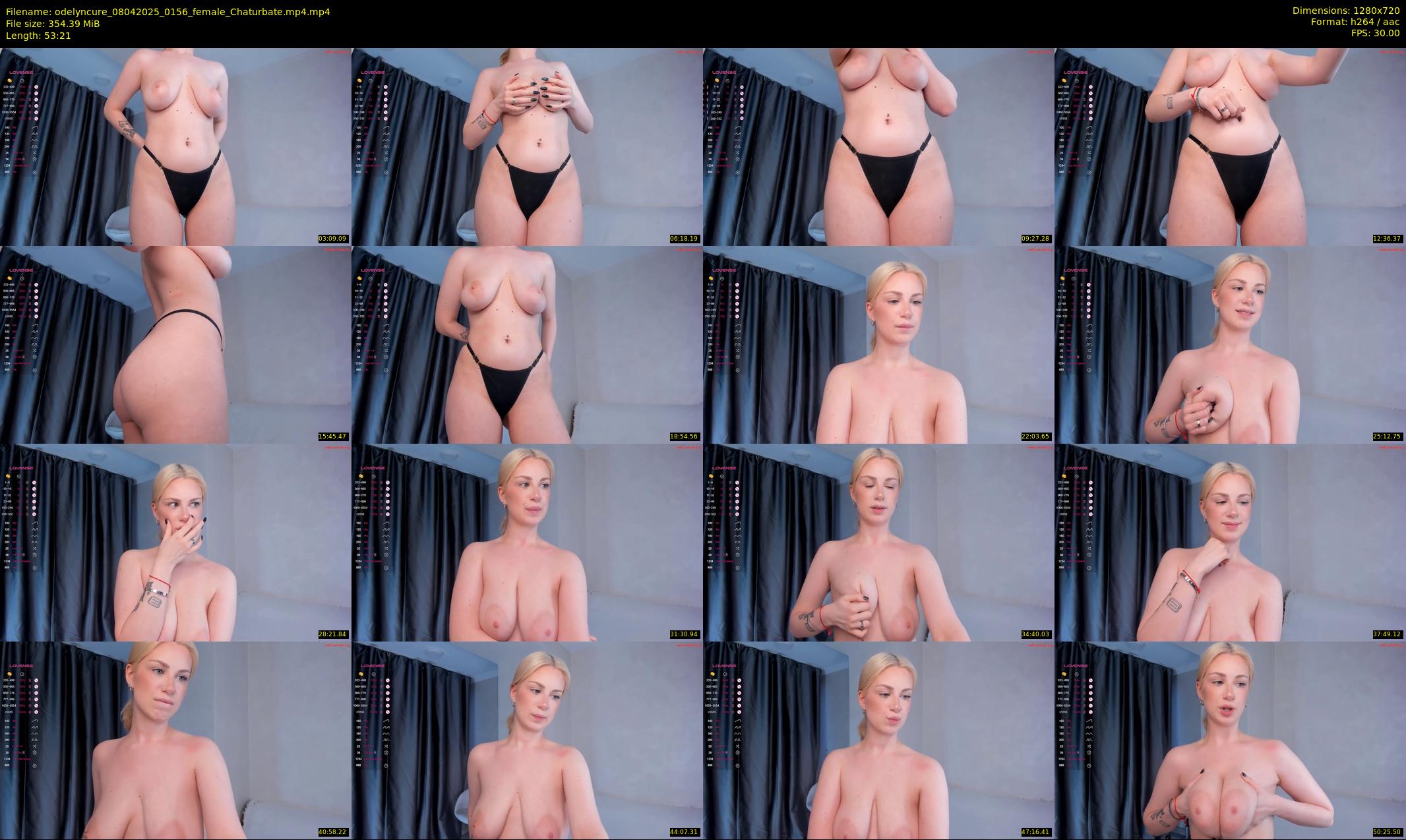 odelyncure — 54 minute Chaturbate female cam show recording, 720p, Apr 8, 2025