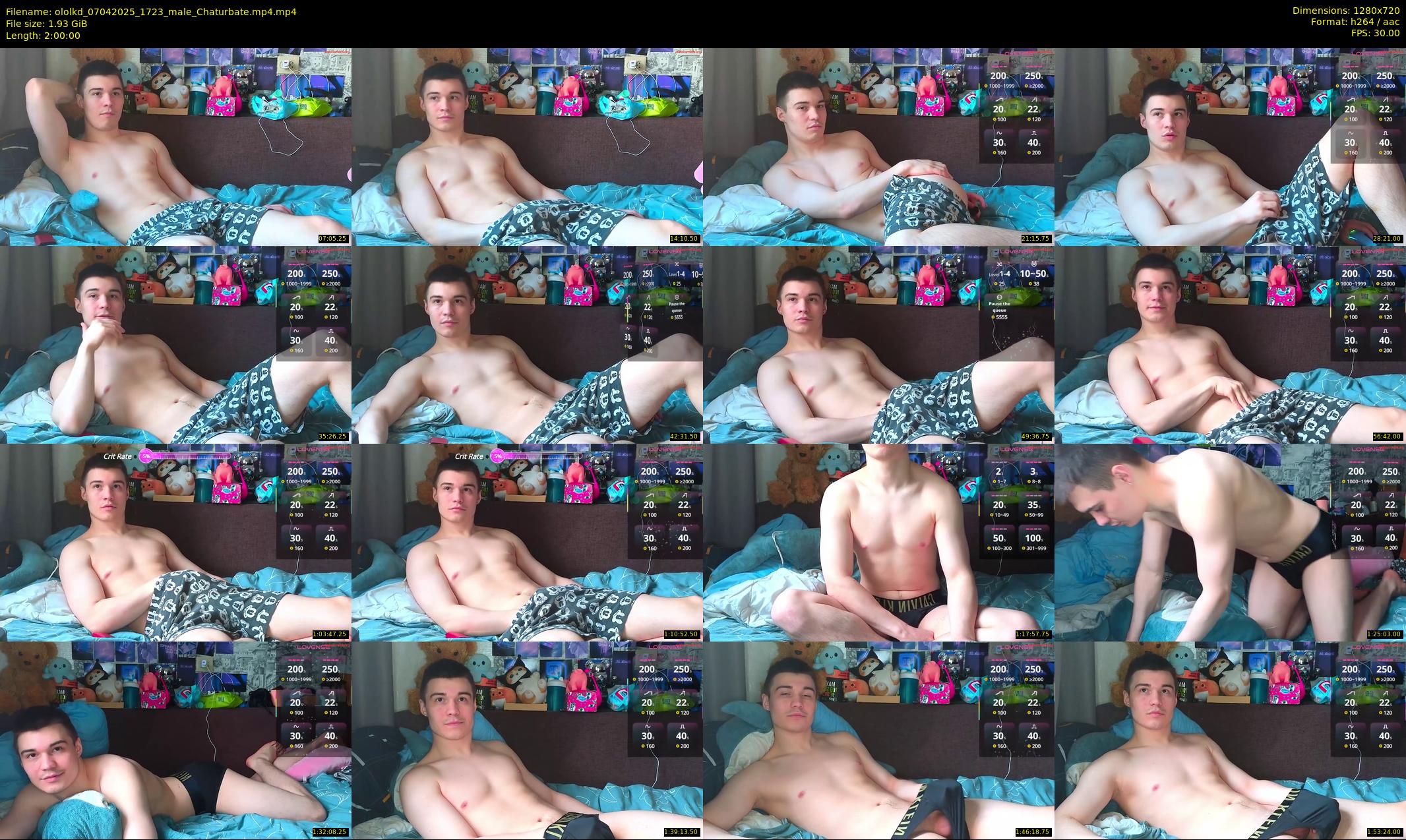 ololkd — 120 minute Chaturbate male cam show recording, 720p, Apr 7, 2025