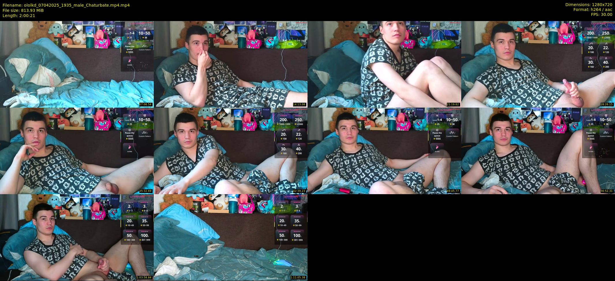 ololkd — 121 minute Chaturbate male cam show recording, 720p, Apr 7, 2025