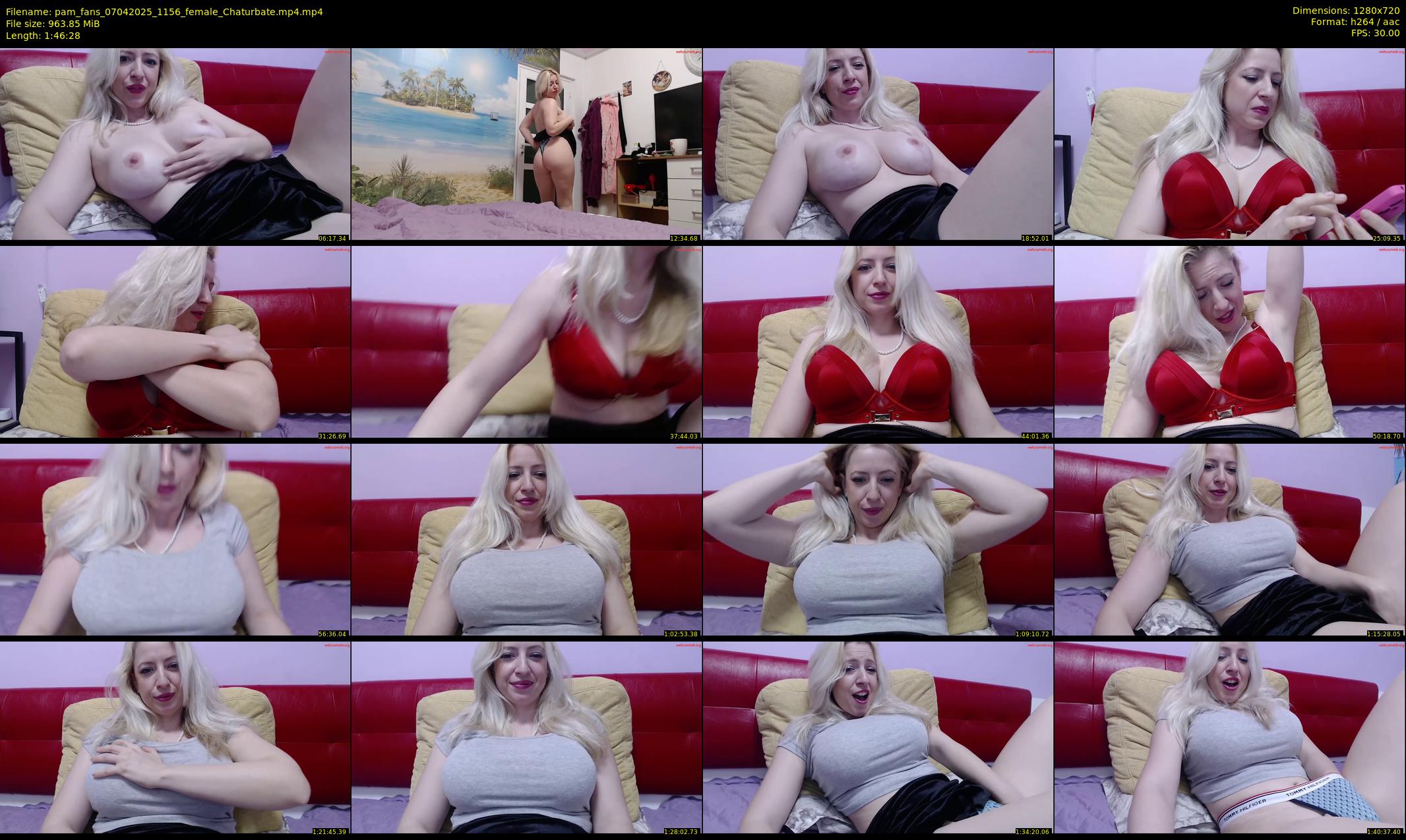 pam_fans — 107 minute Chaturbate female cam show recording, 720p, Apr 7, 2025