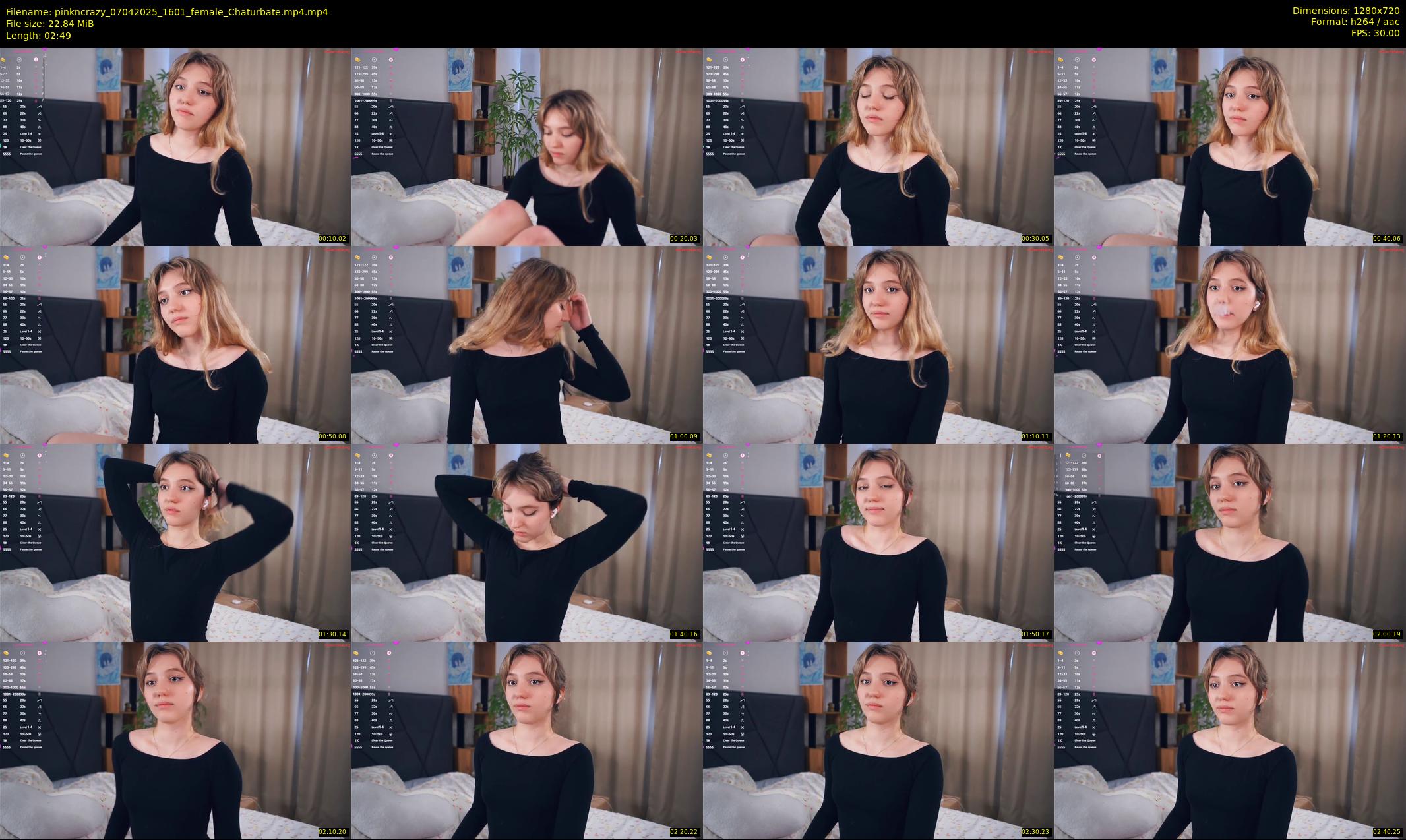 pinkncrazy — 3 minute Chaturbate female cam show recording, 720p, Apr 7, 2025