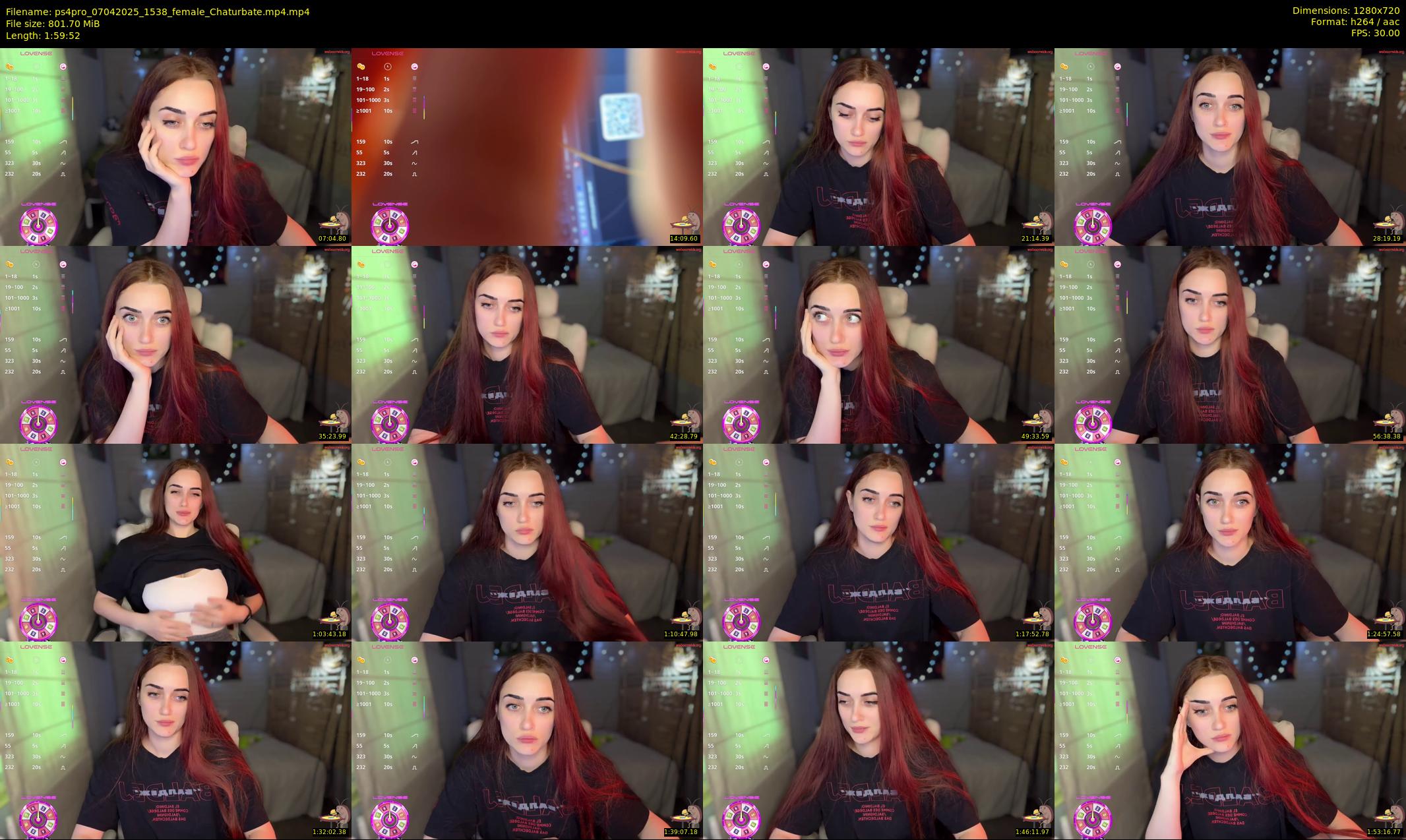 ps4pro — 120 minute Chaturbate female cam show recording, 720p, Apr 7, 2025