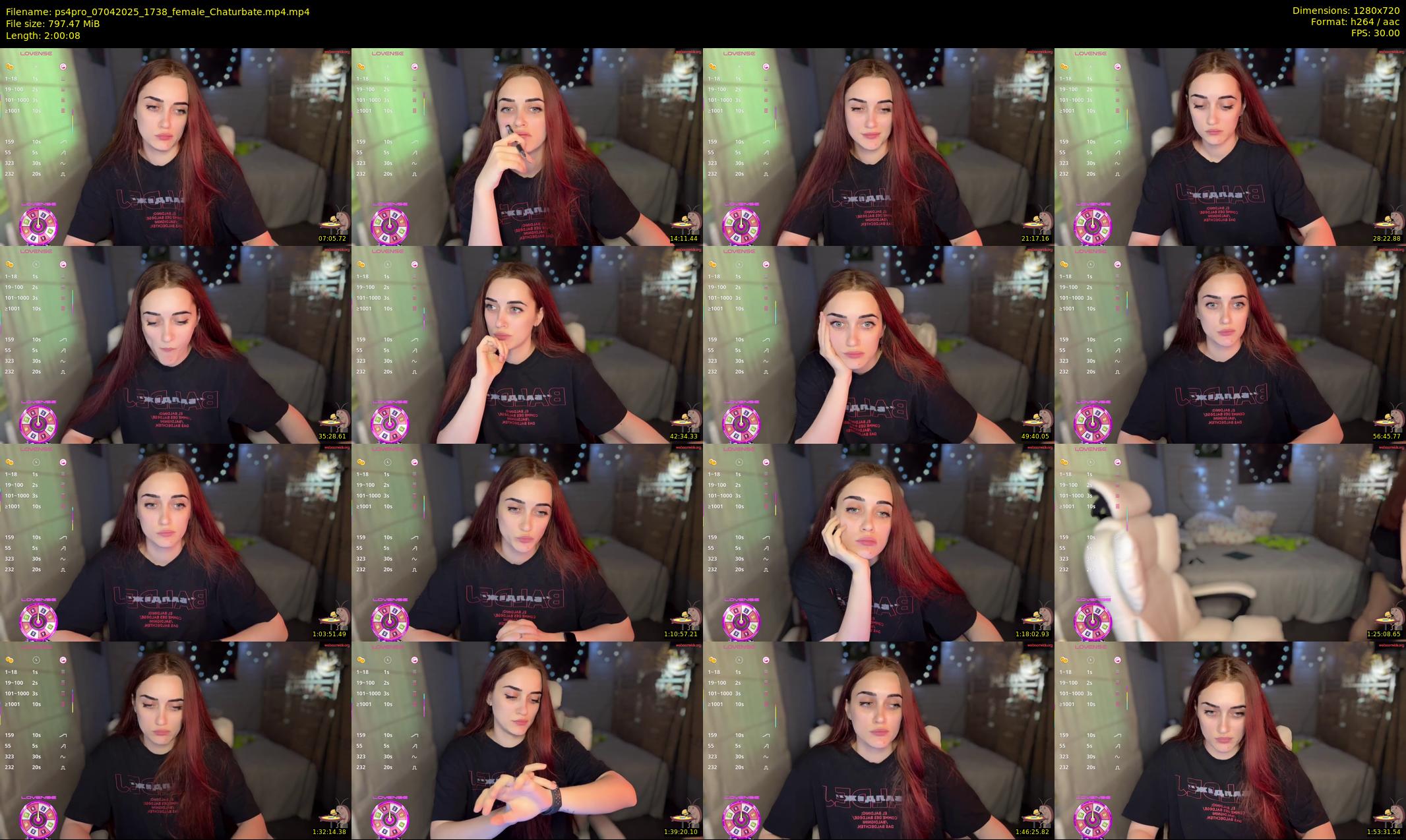 ps4pro — 121 minute Chaturbate female cam show recording, 720p, Apr 7, 2025