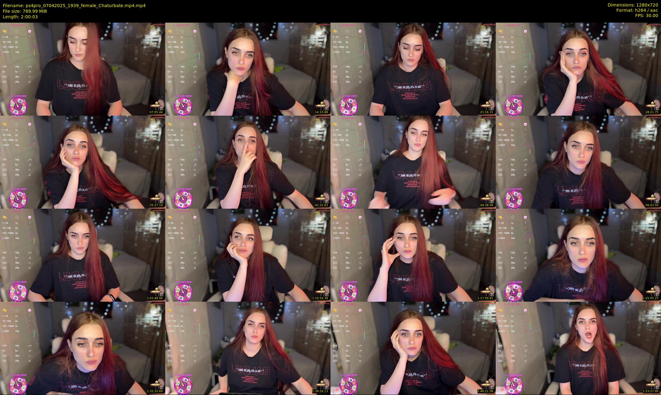 ps4pro — 121 minute Chaturbate female cam show recording, 720p, Apr 7, 2025