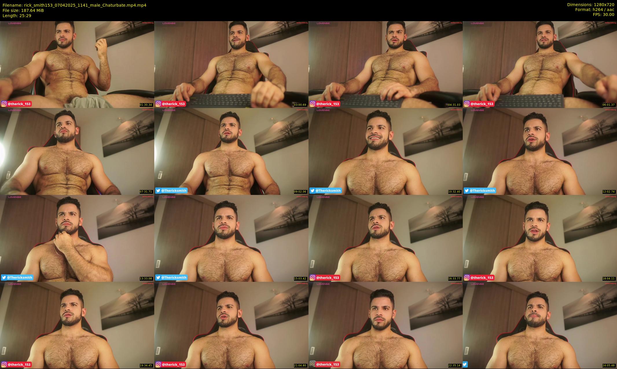 rick_smith153 — 26 minute Chaturbate male cam show recording, 720p, Apr 7, 2025