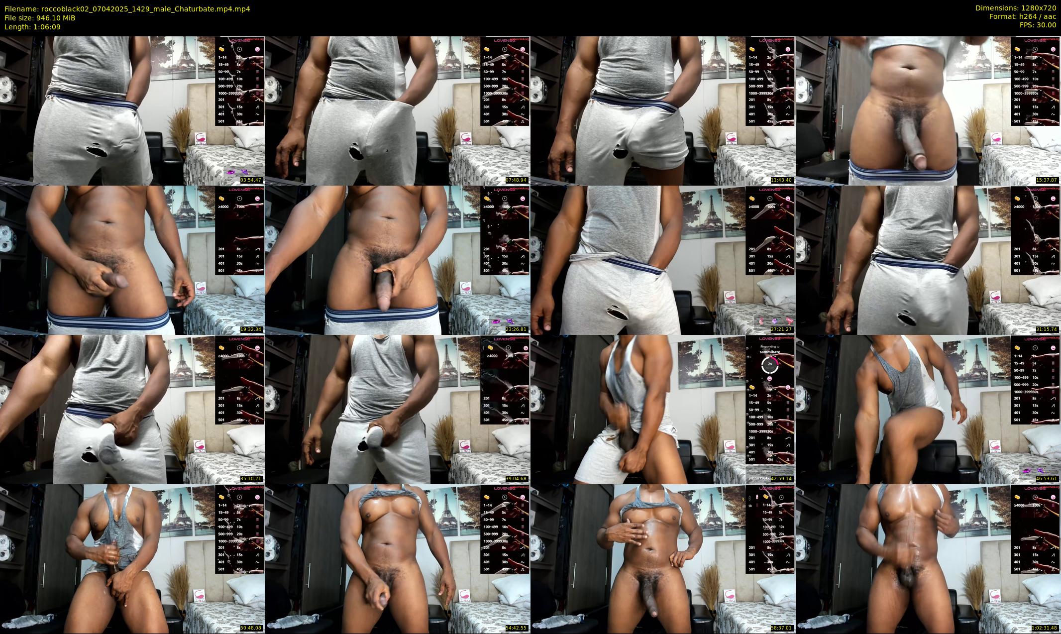 roccoblack02 — 67 minute Chaturbate male cam show recording, 720p, Apr 7, 2025