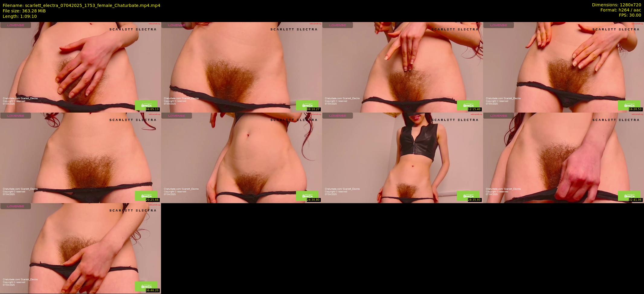 scarlett_electra — 70 minute Chaturbate female cam show recording, 720p, Apr 7, 2025