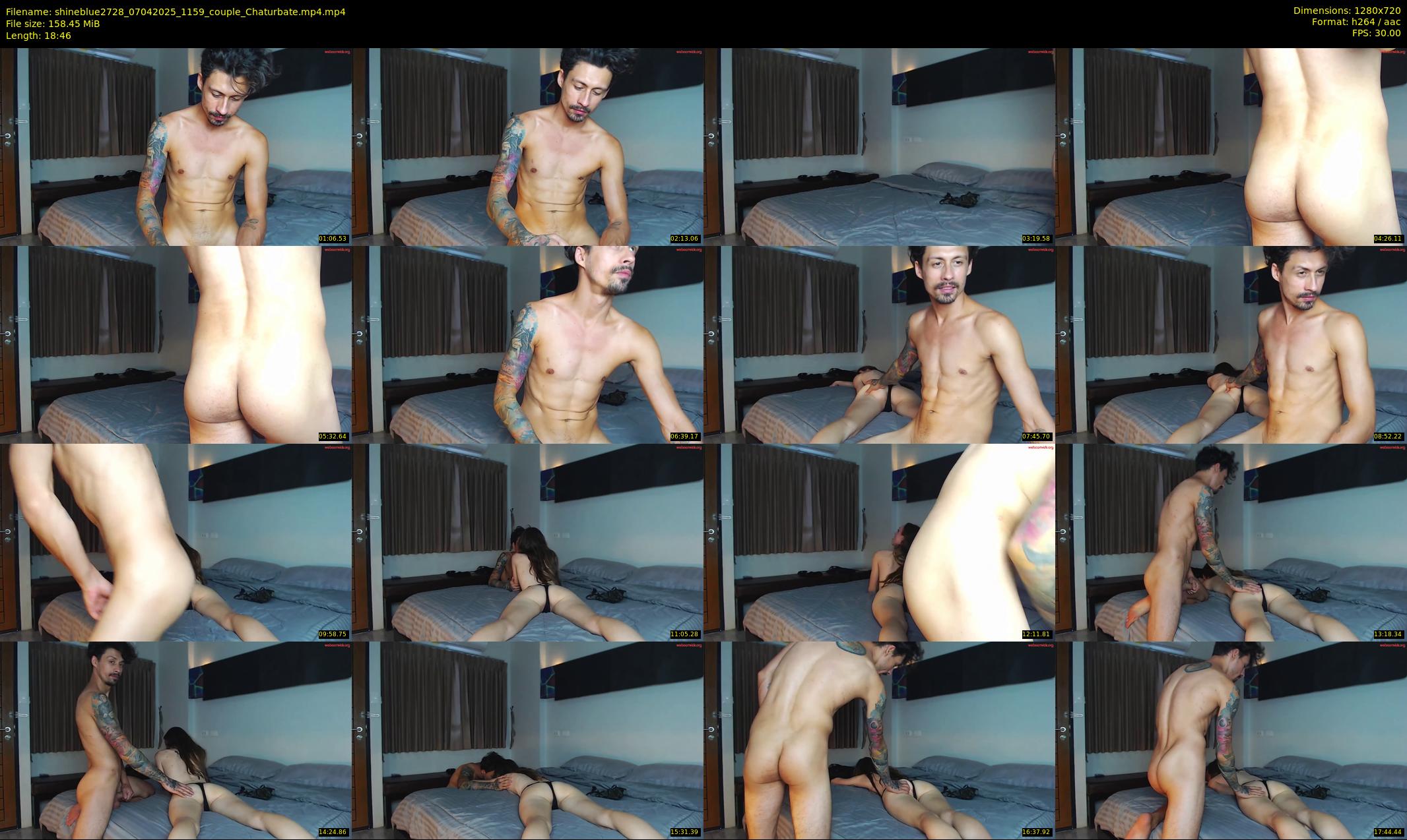 shineblue2728 — 19 minute Chaturbate couple cam show recording, 720p, Apr 7, 2025