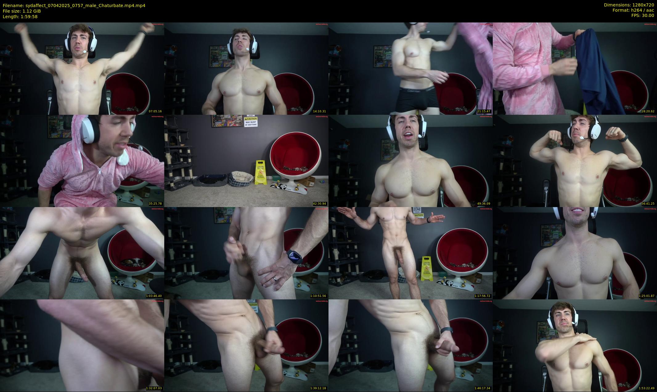 sydaffect — 120 minute Chaturbate male cam show recording, 720p, Apr 7, 2025