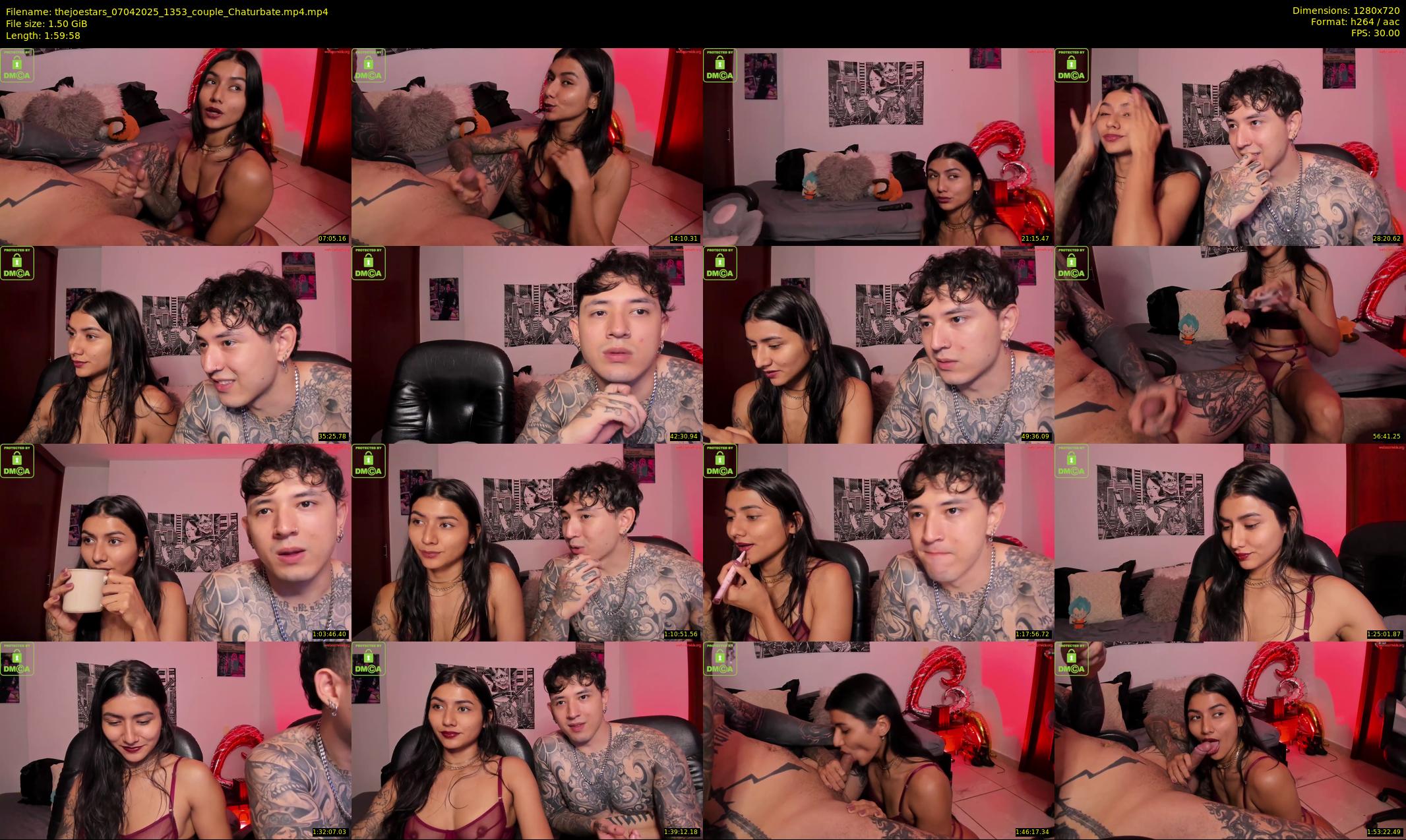 thejoestars — 120 minute Chaturbate couple cam show recording, 720p, Apr 7, 2025