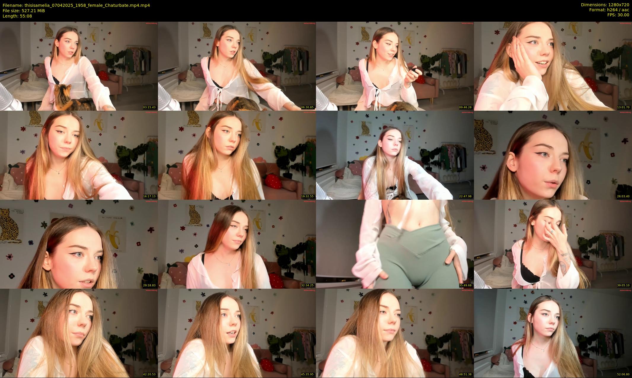 thisisamelia — 56 minute Chaturbate female cam show recording, 720p, Apr 7, 2025