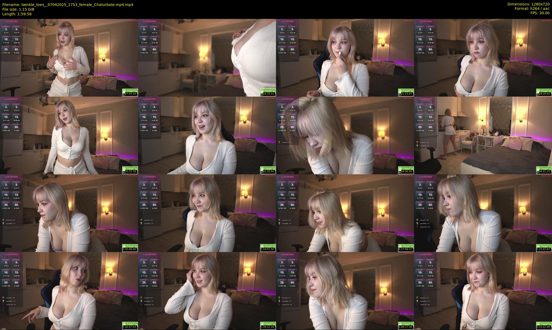twinkle_toes_ — 120 minute Chaturbate female cam show recording, 720p, Apr 7, 2025