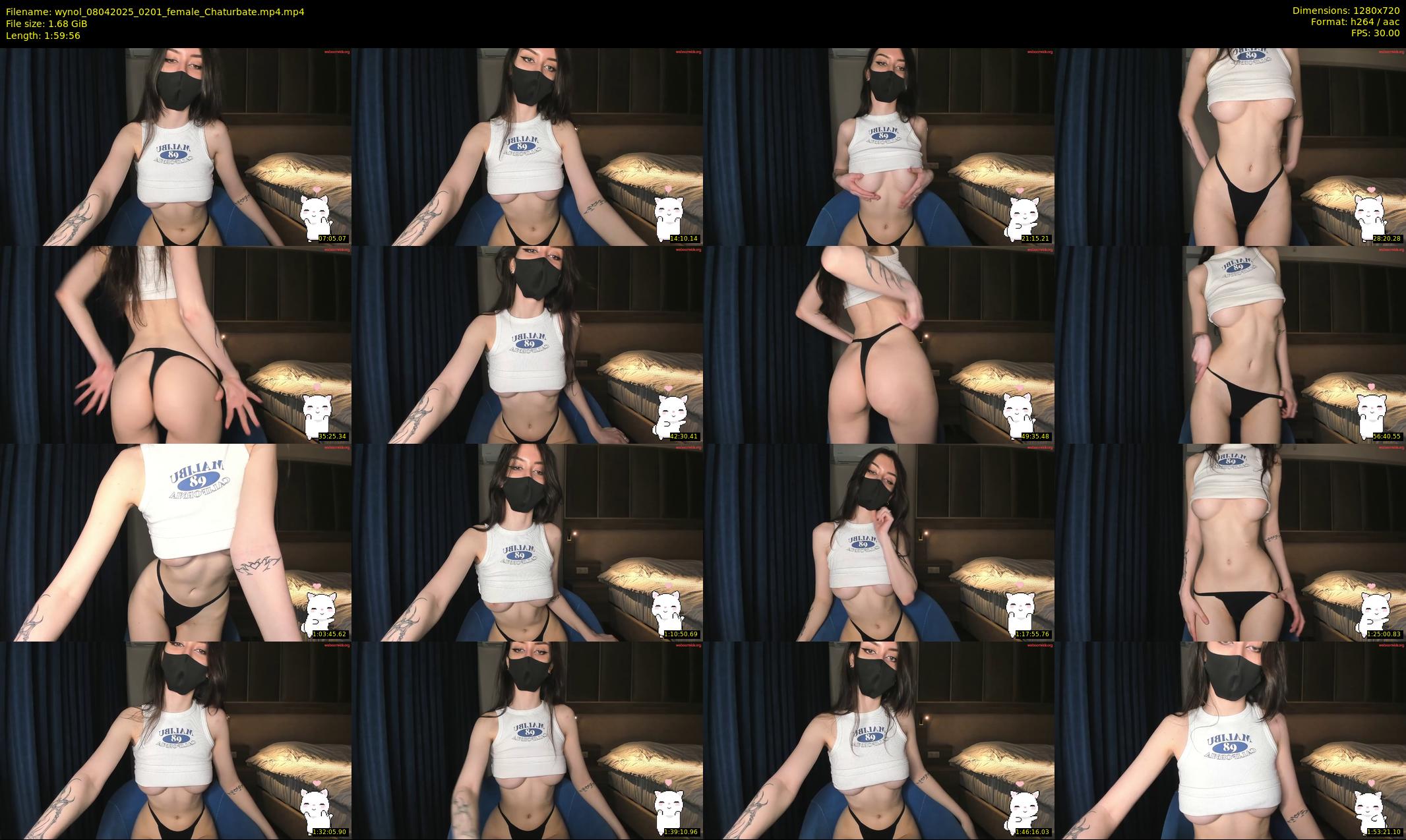 wynol — 120 minute Chaturbate female cam show recording, 720p, Apr 8, 2025