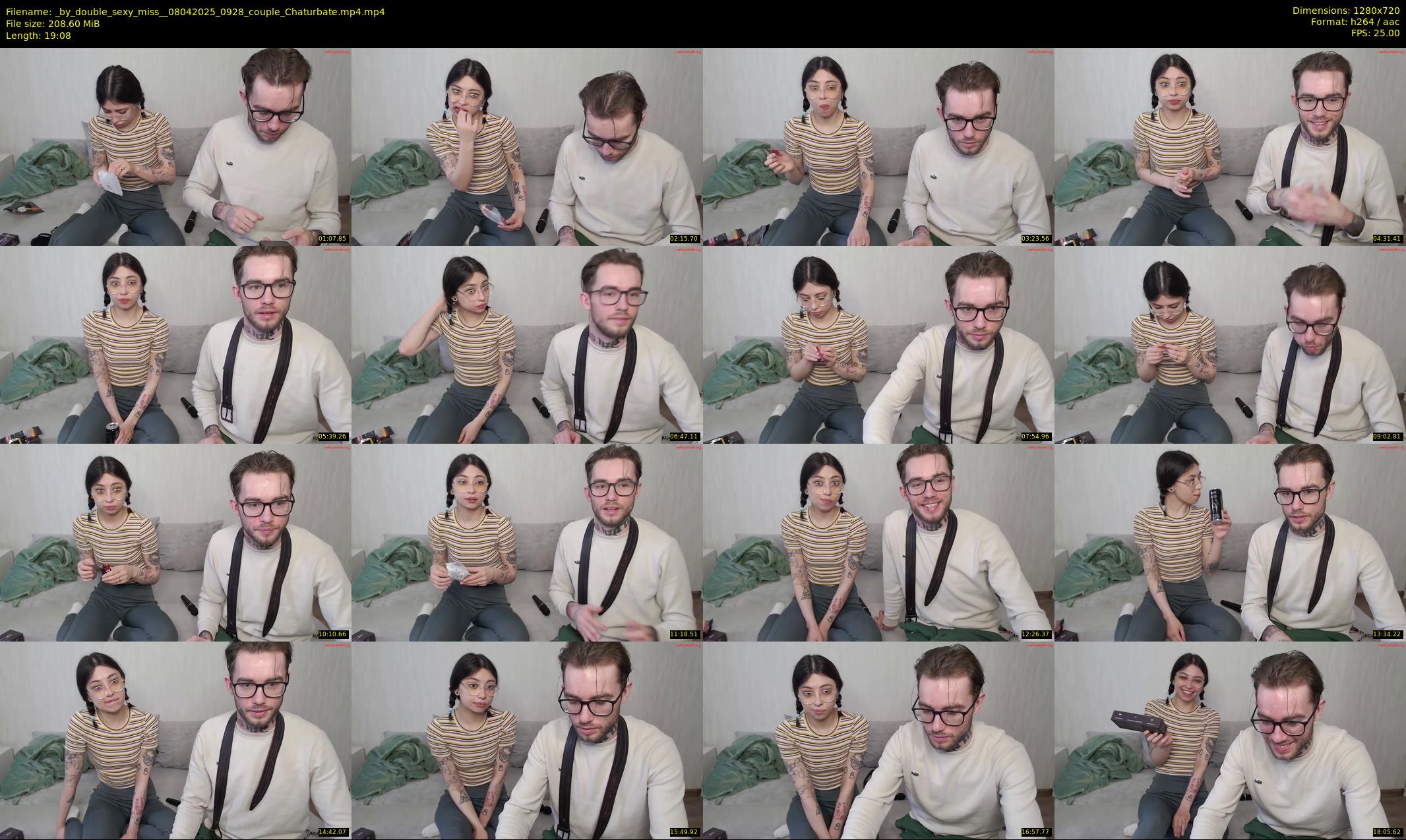 _by_double_sexy_miss_ — 20 minute Chaturbate couple cam show recording, 720p, Apr 8, 2025