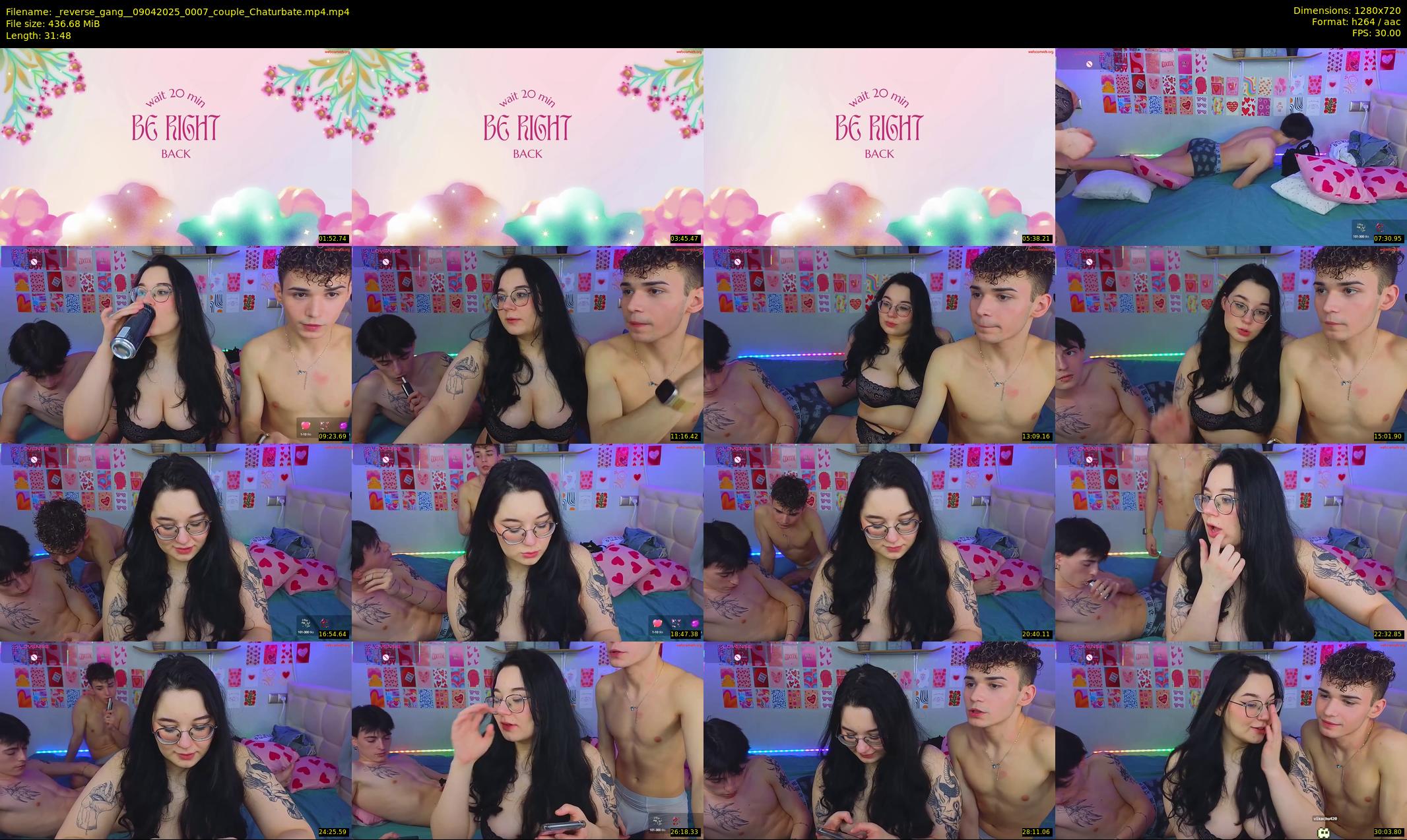 _reverse_gang_ — 32 minute Chaturbate couple cam show recording, 720p, Apr 9, 2025