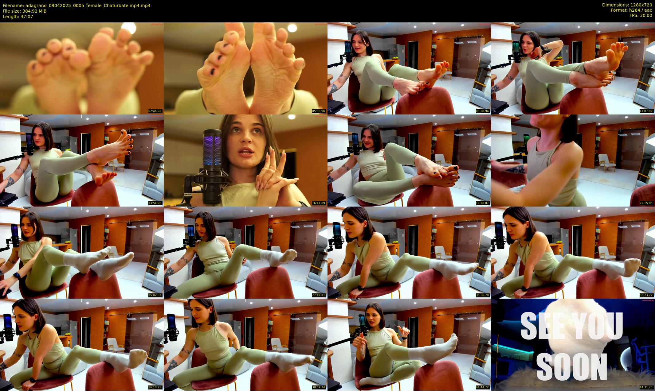 adagrand — 48 minute Chaturbate female cam show recording, 720p, Apr 9, 2025