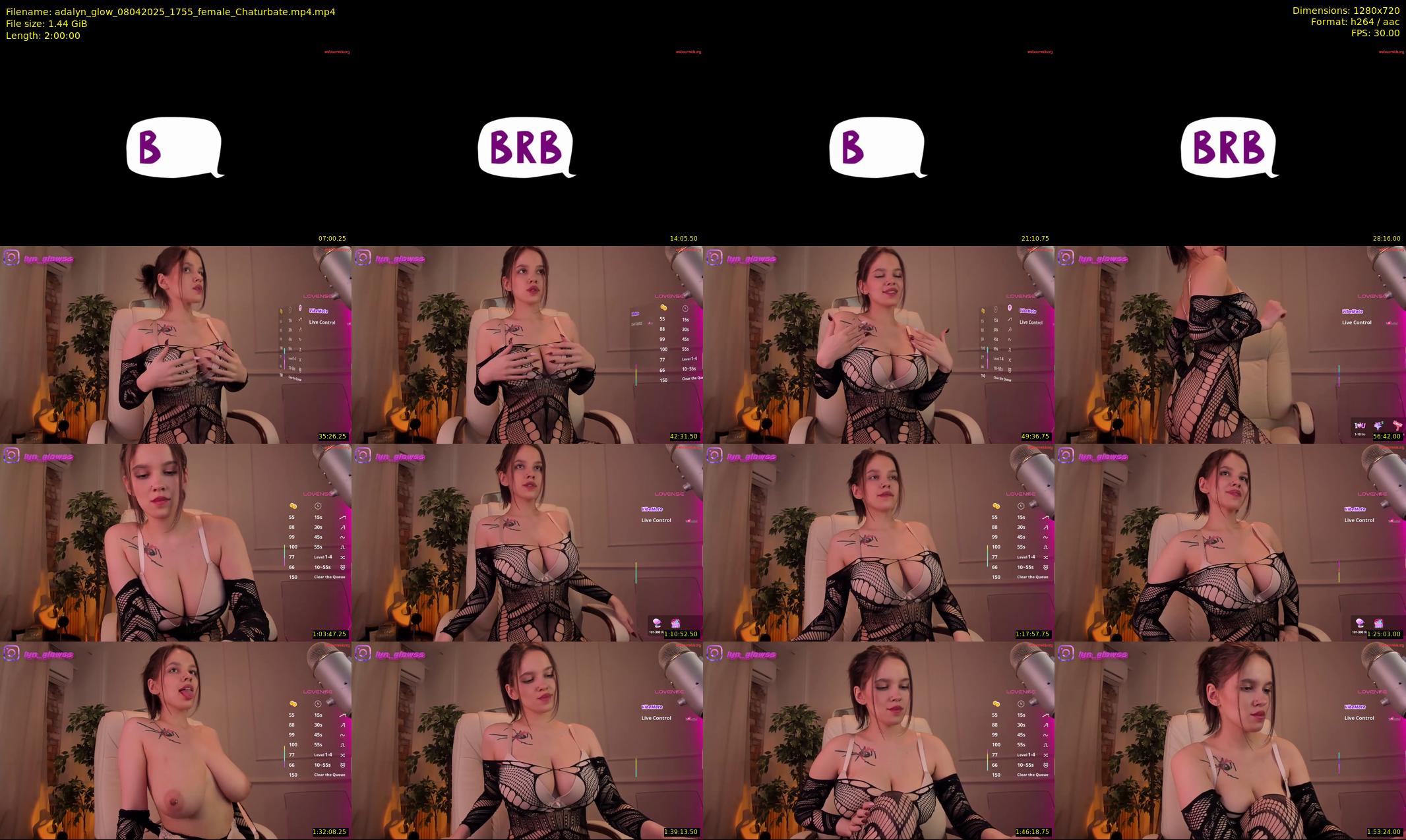 adalyn_glow — 120 minute Chaturbate female cam show recording, 720p, Apr 8, 2025