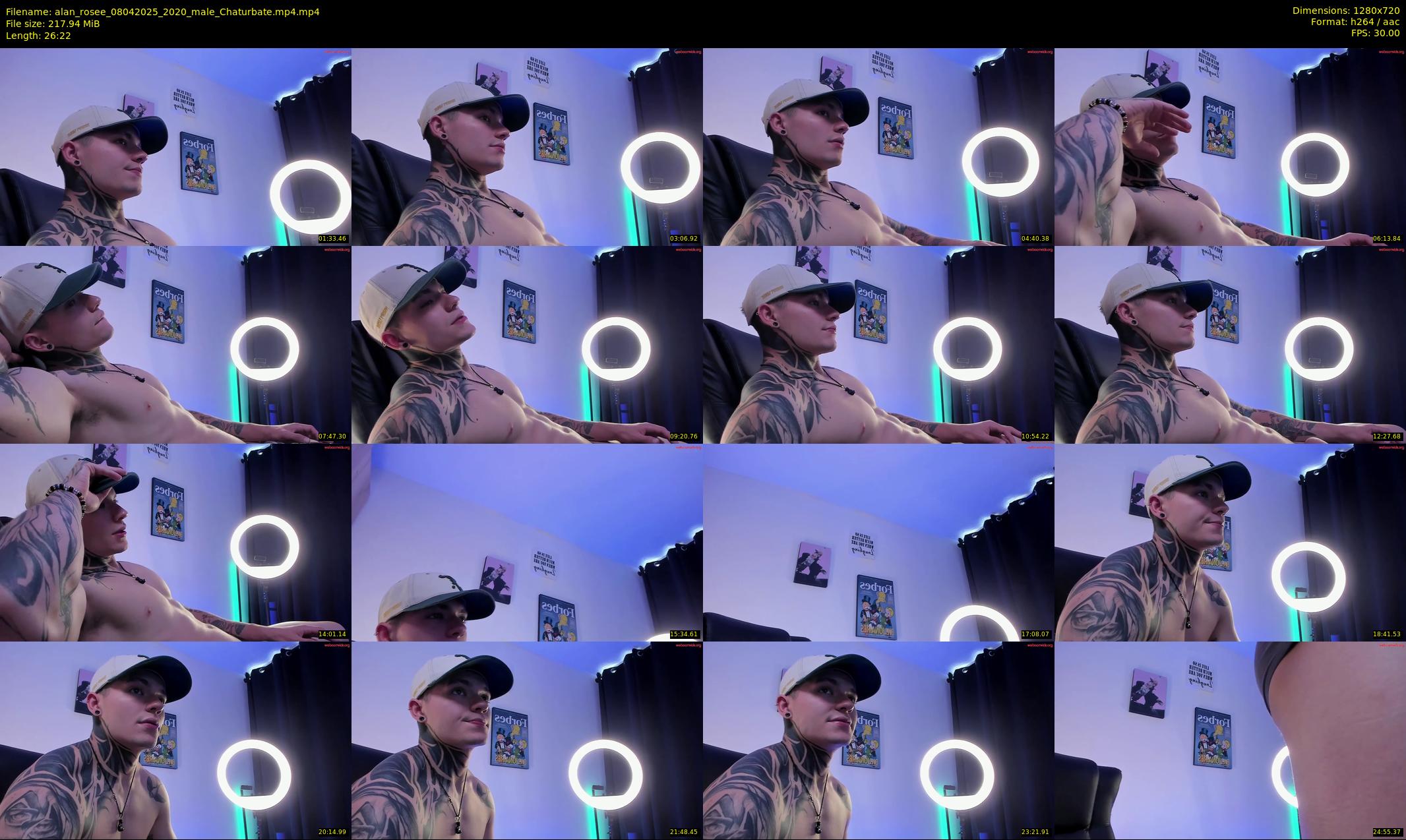 alan_rosee — 27 minute Chaturbate male cam show recording, 720p, Apr 8, 2025