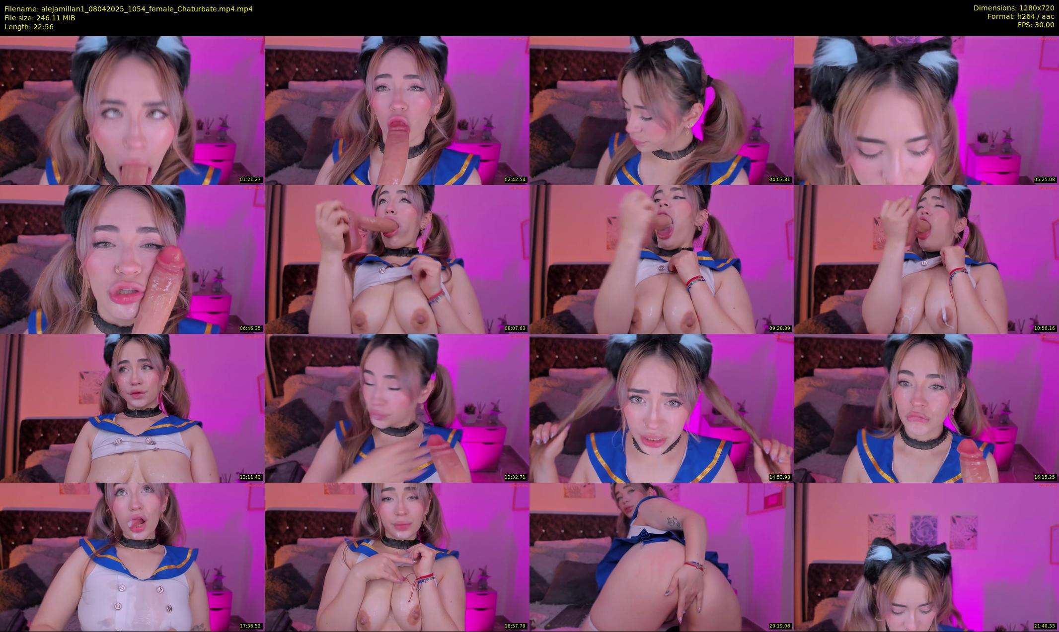alejamillan1 — 23 minute Chaturbate female cam show recording, 720p, Apr 8, 2025