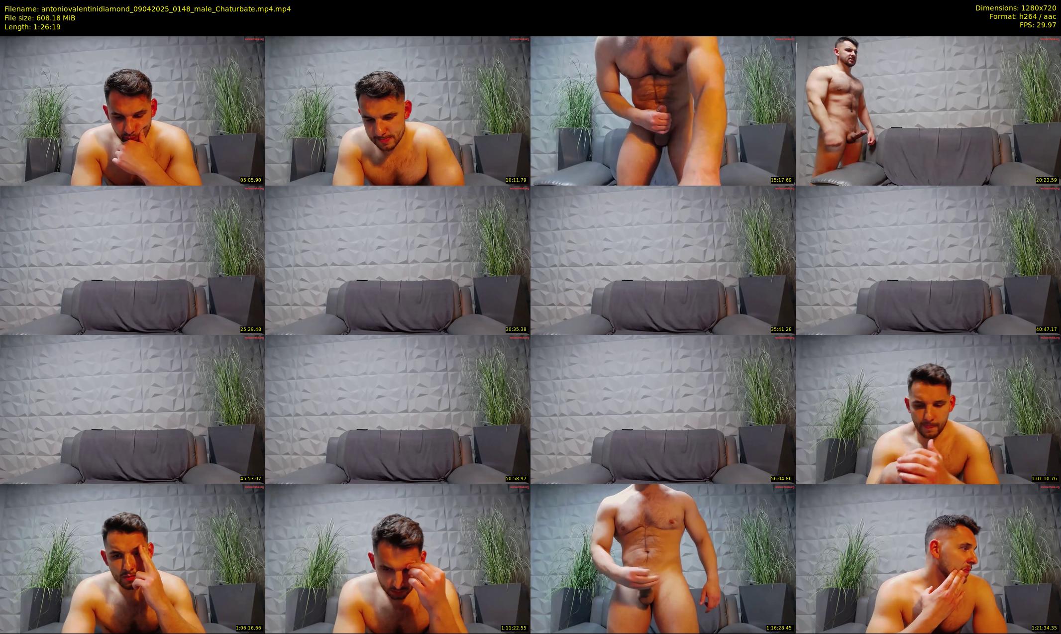 antoniovalentinidiamond — 87 minute Chaturbate male cam show recording, 720p, Apr 9, 2025