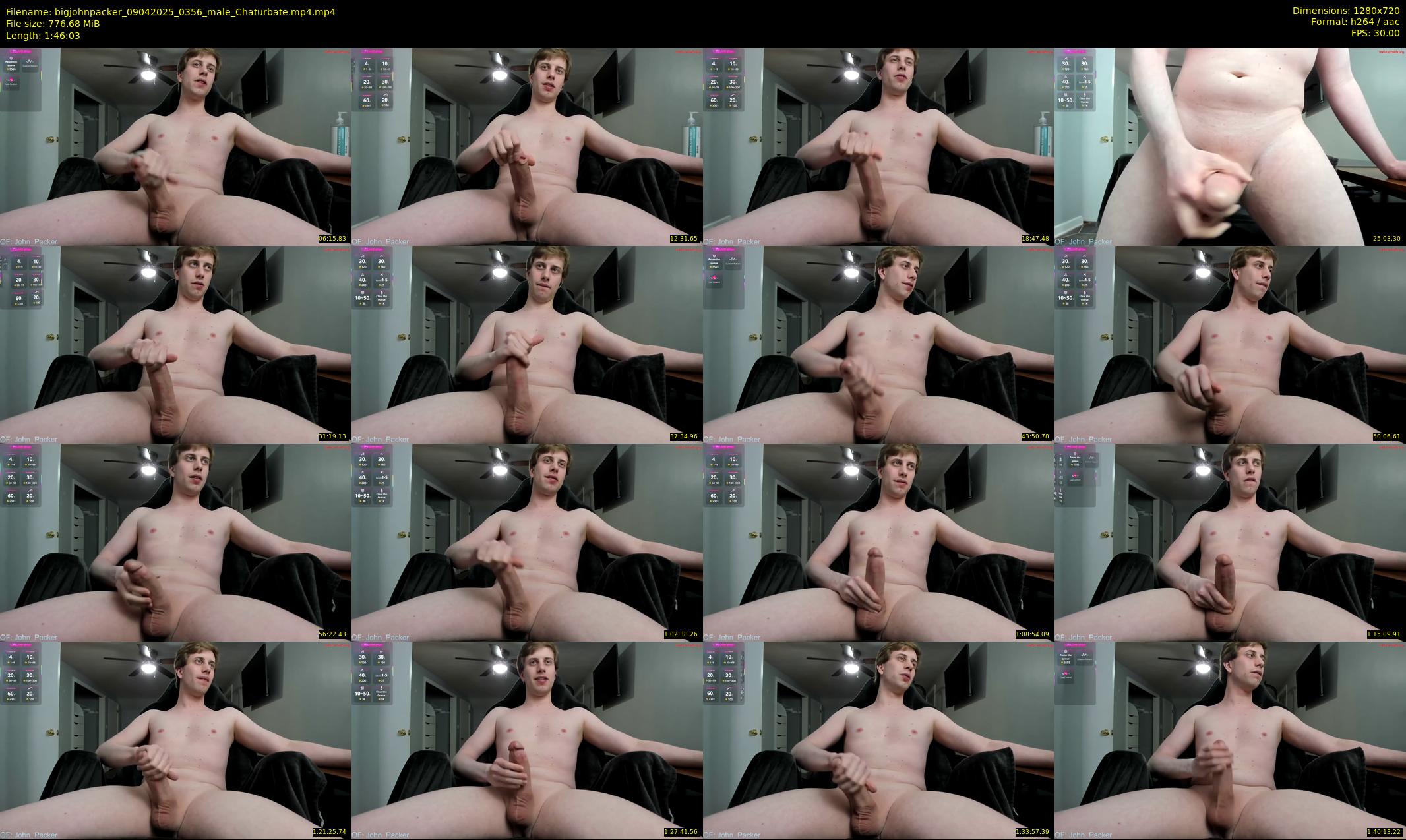bigjohnpacker — 107 minute Chaturbate male cam show recording, 720p, Apr 9, 2025