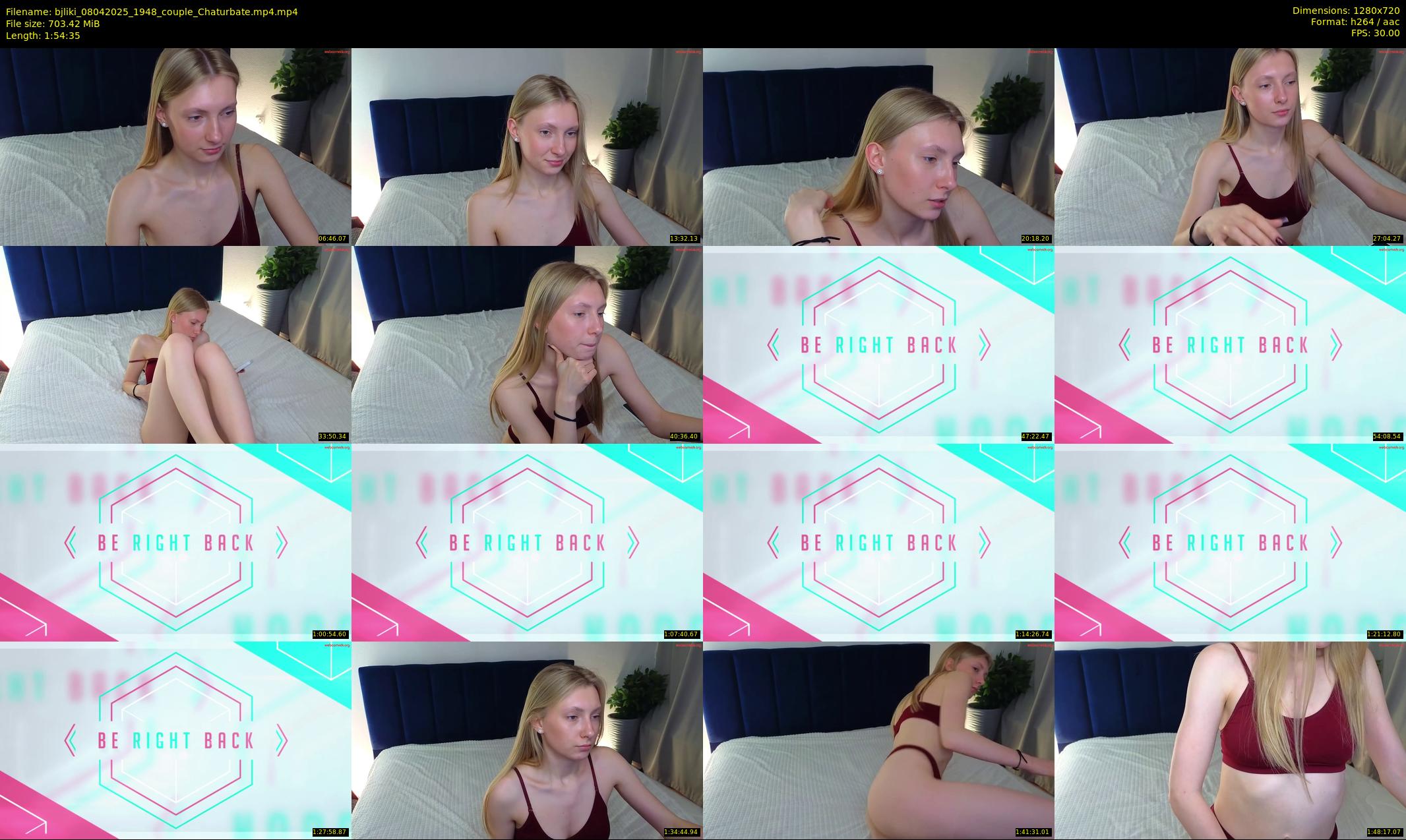 bjliki — 115 minute Chaturbate couple cam show recording, 720p, Apr 8, 2025