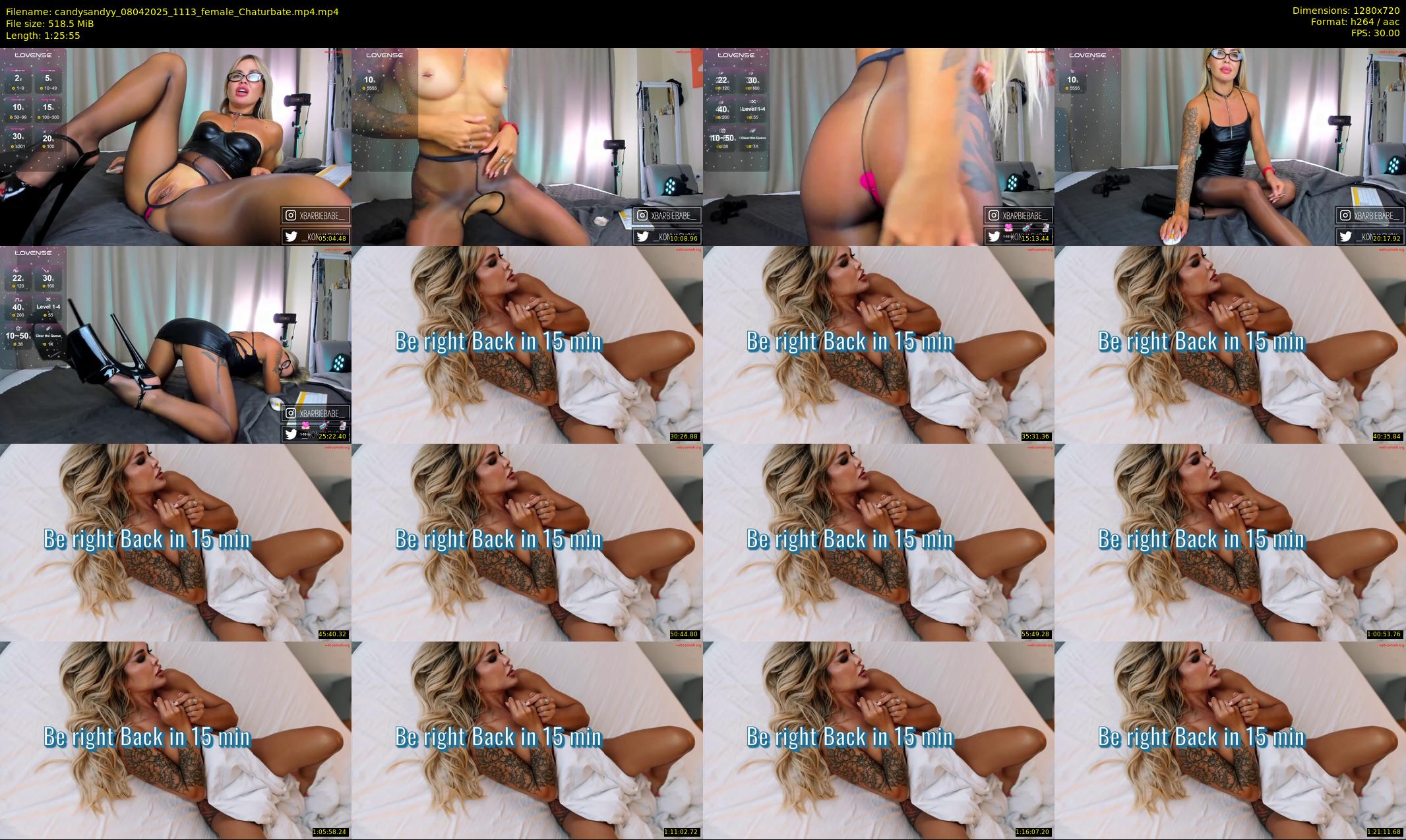 candysandyy — 86 minute Chaturbate female cam show recording, 720p, Apr 8, 2025